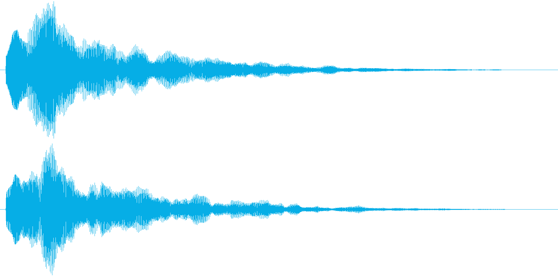 ポぺ(響き有)の再生済みの波形