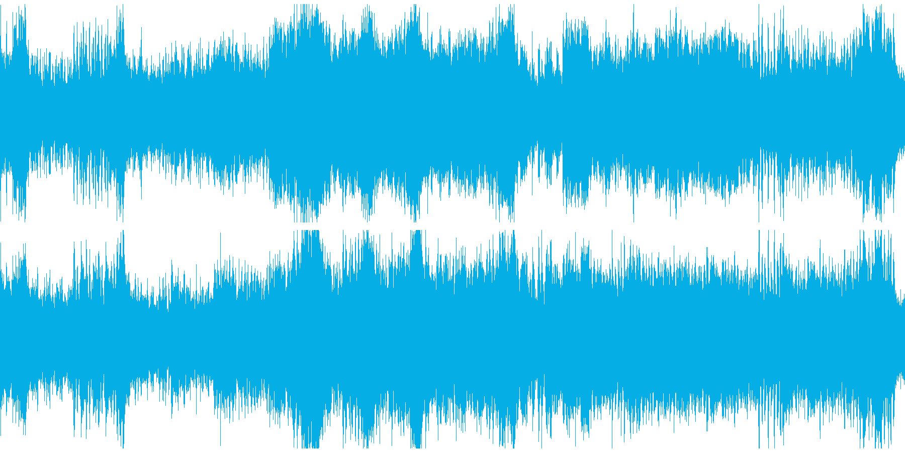 翔け!躍動感のある雄大なオーケストラ曲の再生済みの波形