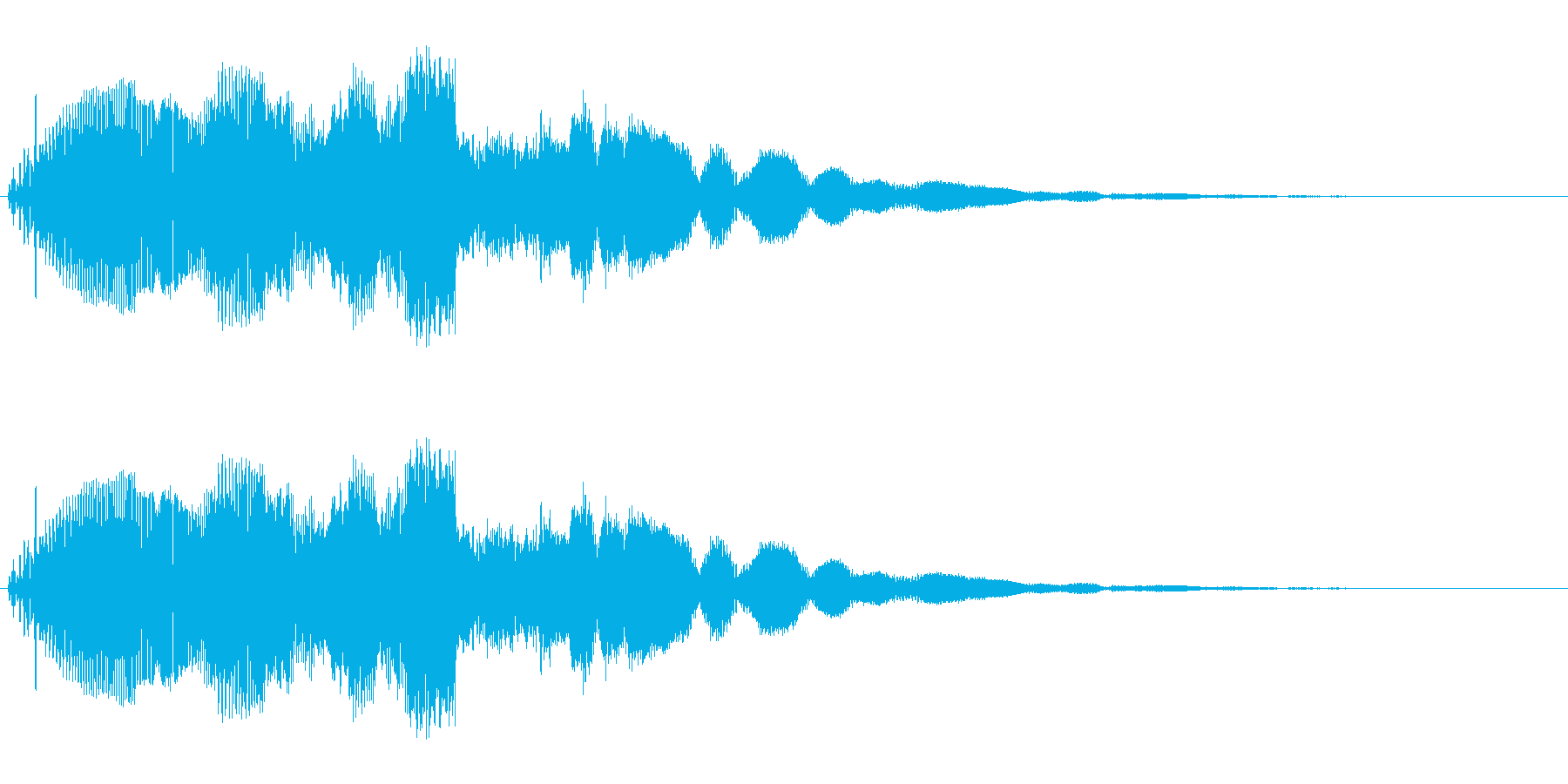キランというかわいい音です。の再生済みの波形