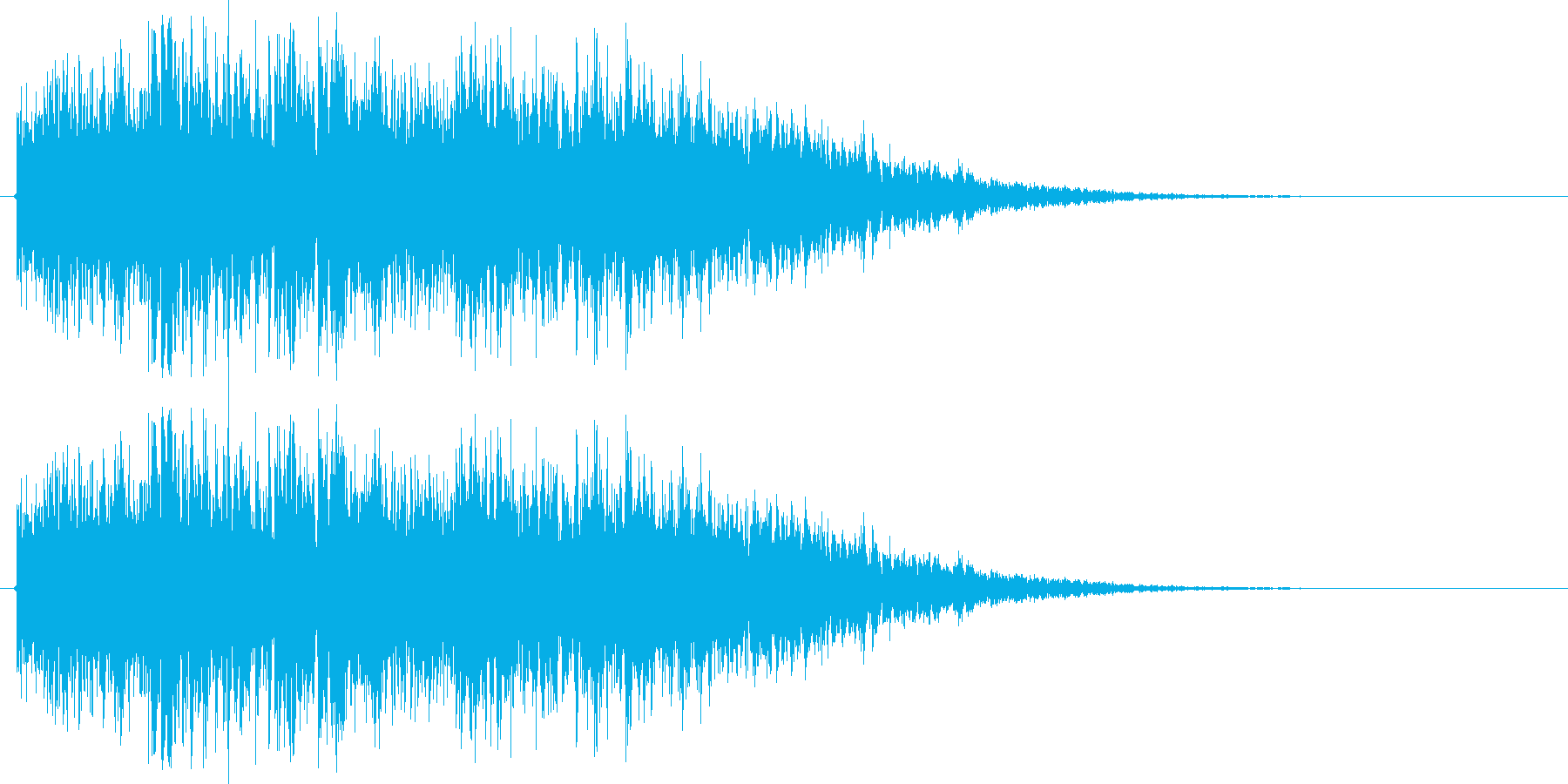 ロボが合体や変形する音(ガキンガキン)の再生済みの波形