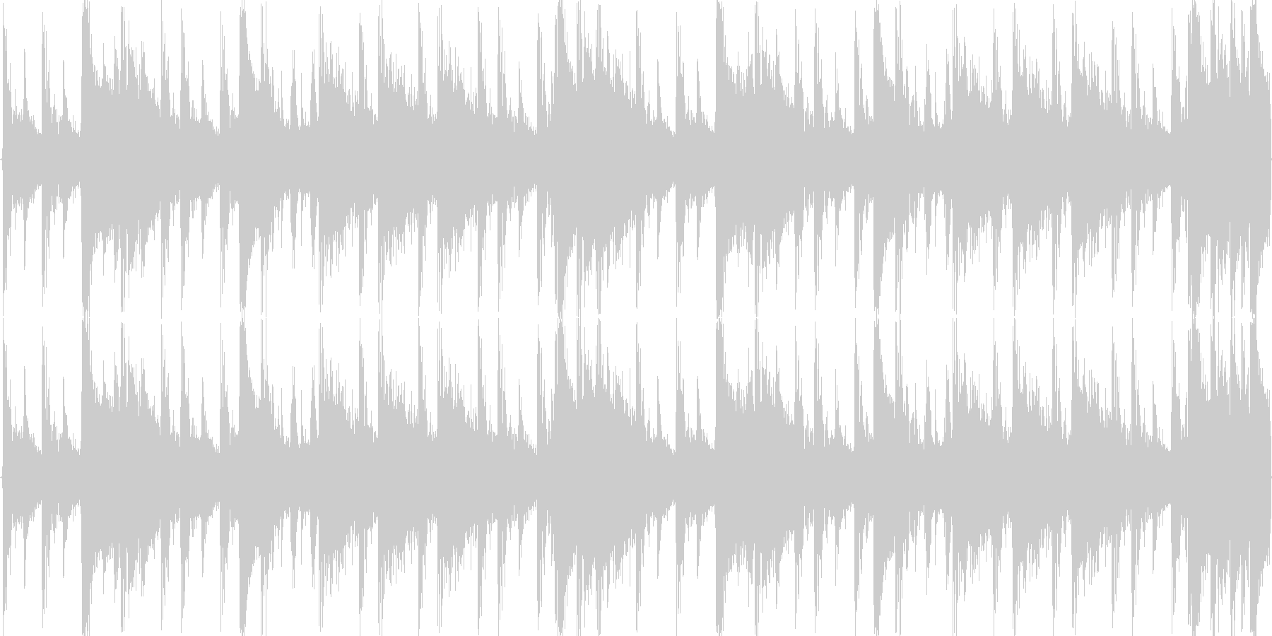 ドラムンベースを基本にした楽曲です。の未再生の波形