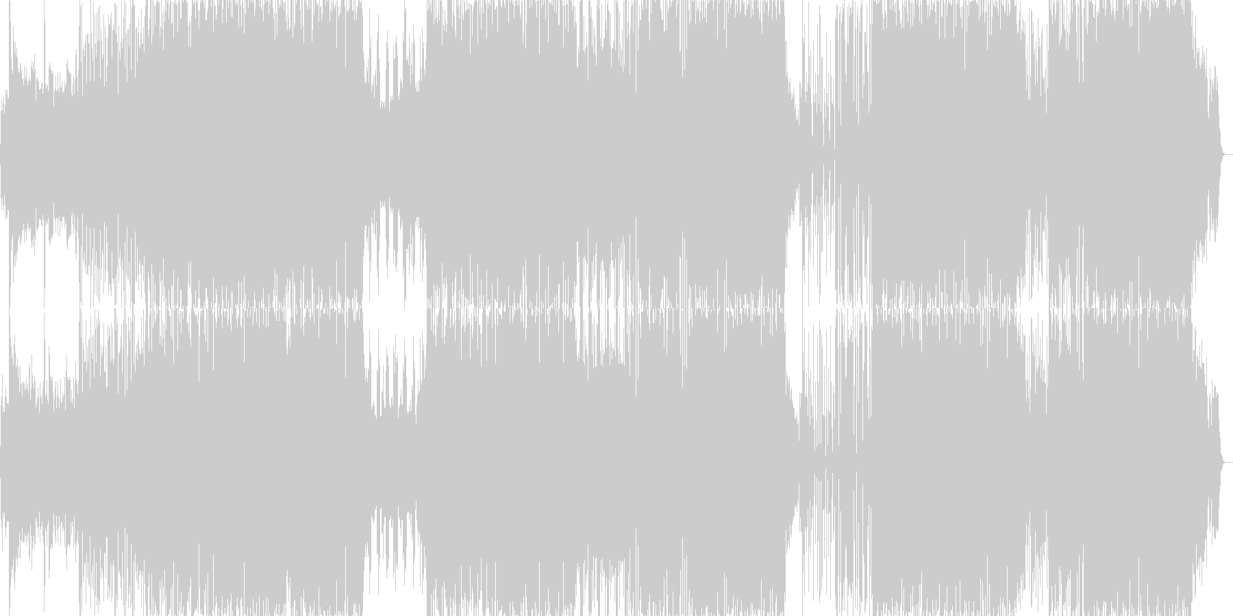 洋楽っぽいダンス楽曲(ラップ)の未再生の波形