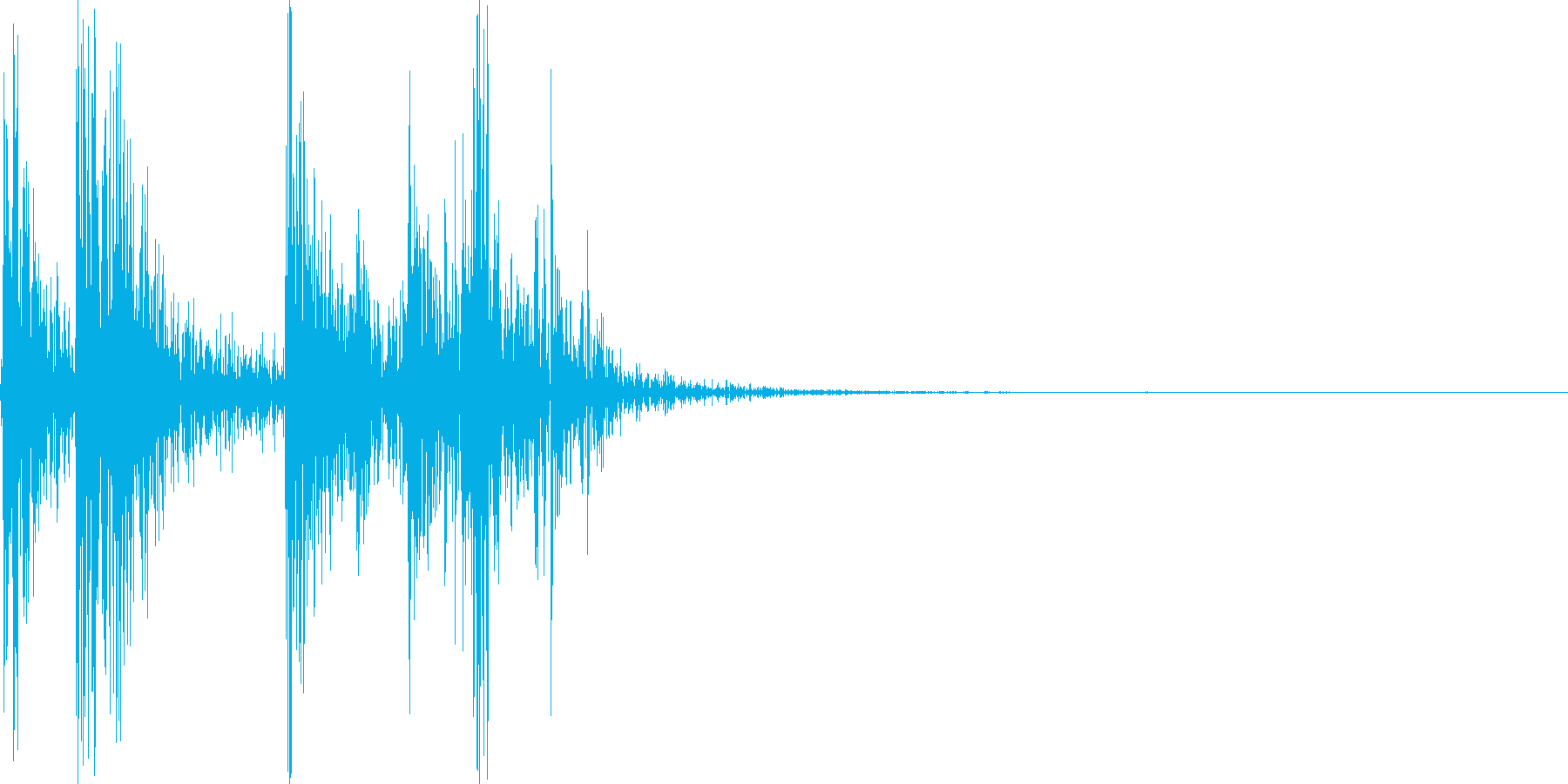 カチャ!(鍵をかける音)の再生済みの波形