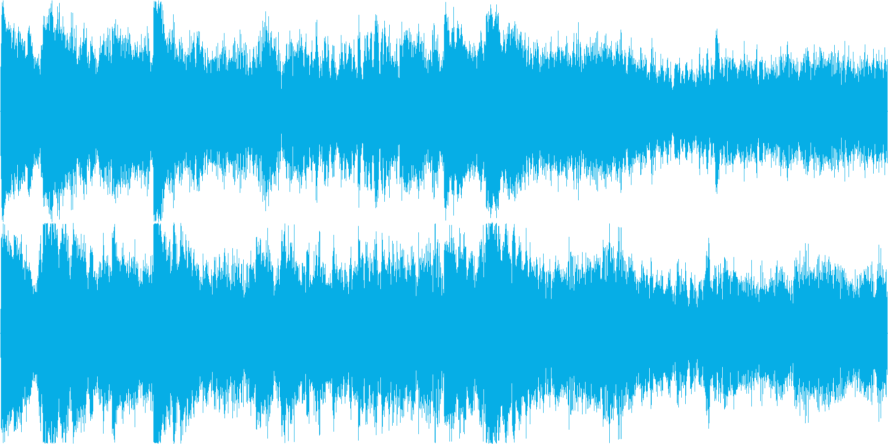 リズムを強調した楽曲です。淡々と伸びや…の再生済みの波形