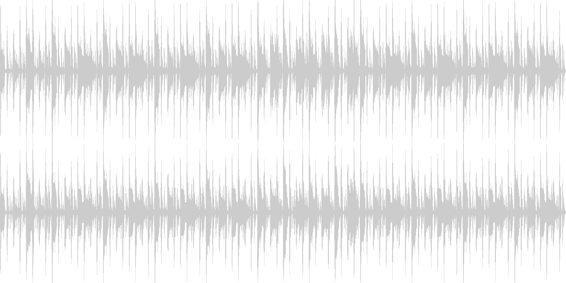 ふわふわした行進曲の未再生の波形