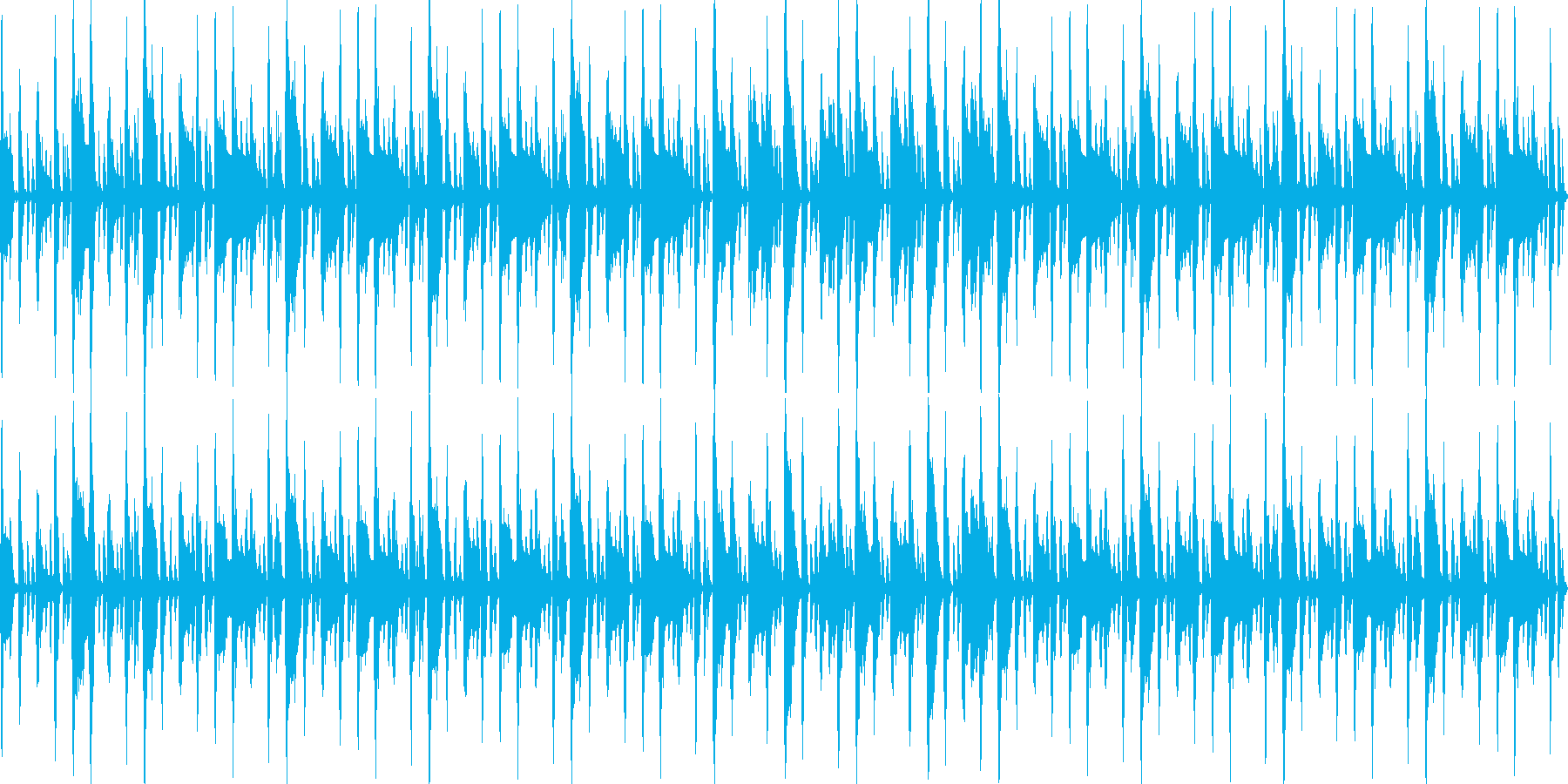 ふわふわした行進曲の再生済みの波形