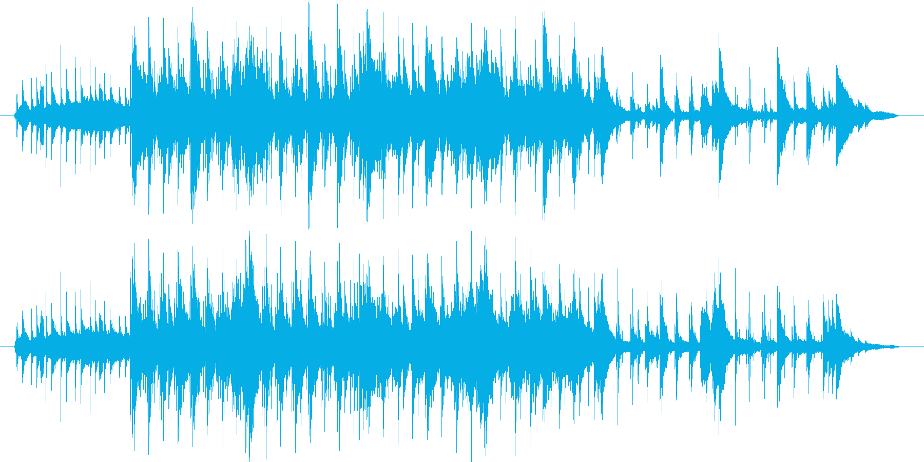 ピアノ曲です。すこし暗めのヒーリングミ…の再生済みの波形