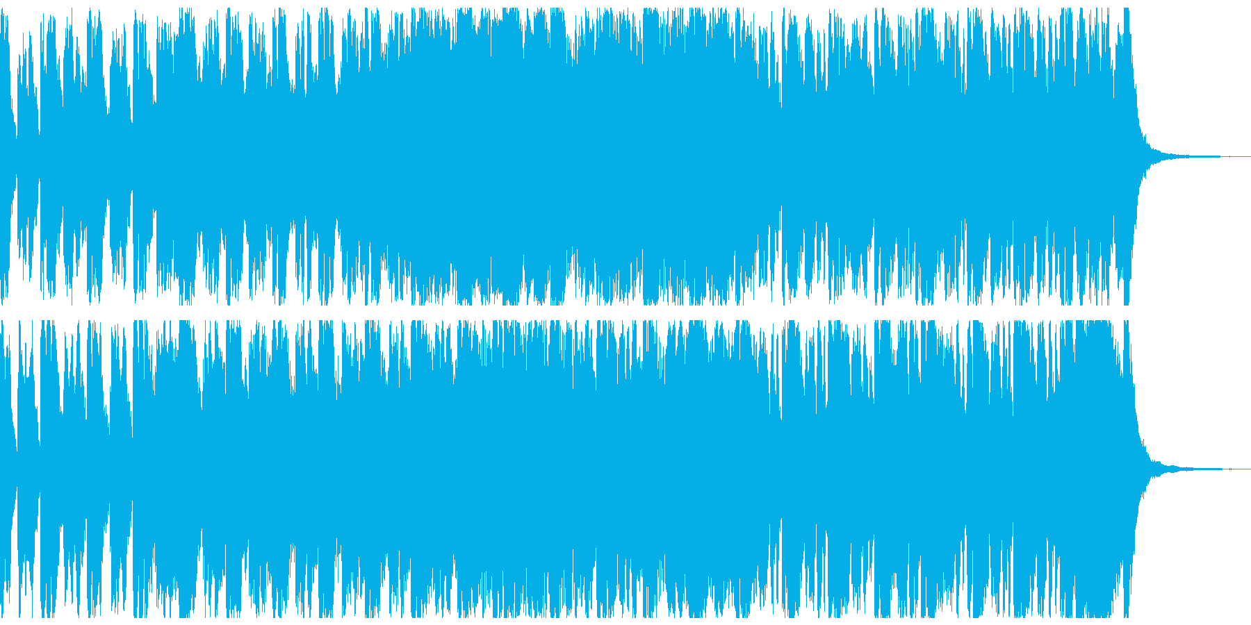 明るい行進曲風オーケストラ約55秒Verの再生済みの波形