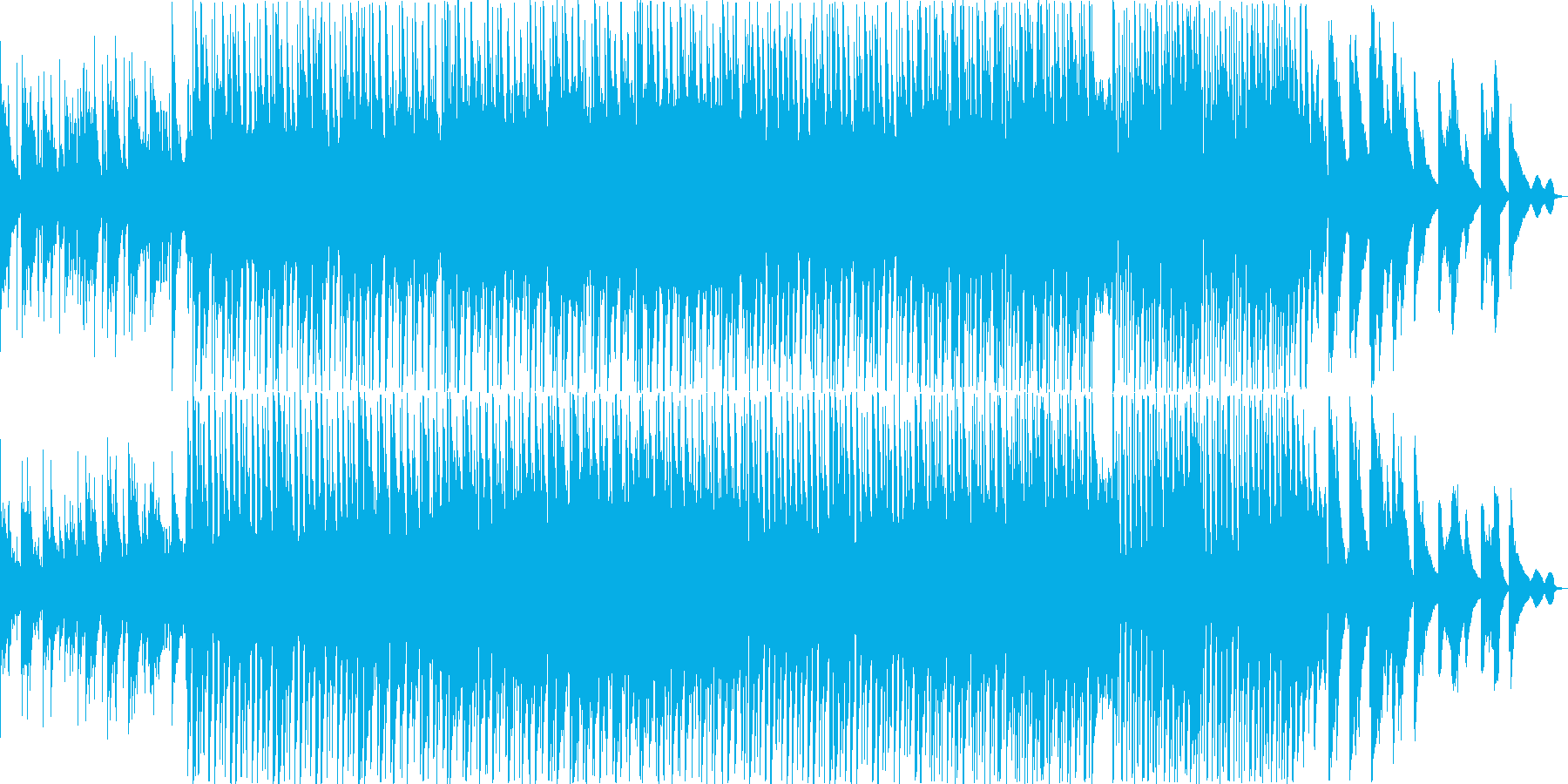 壮大で心の中が広がるかのような曲の再生済みの波形