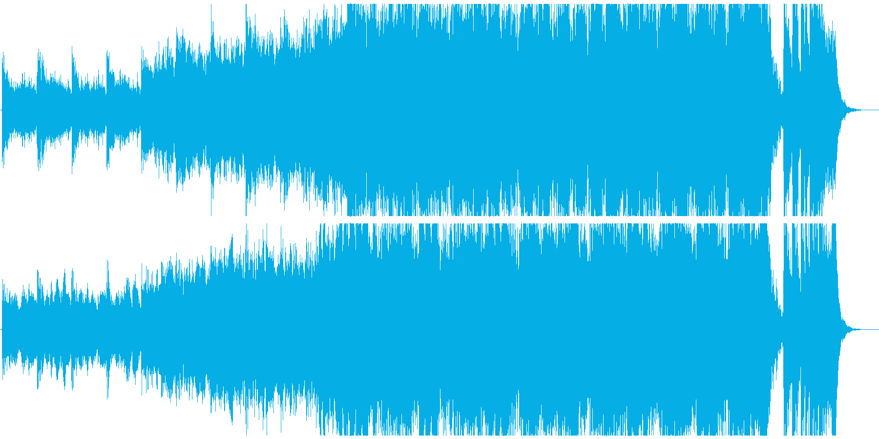 映画音楽のような壮大なオーケストラ曲の再生済みの波形
