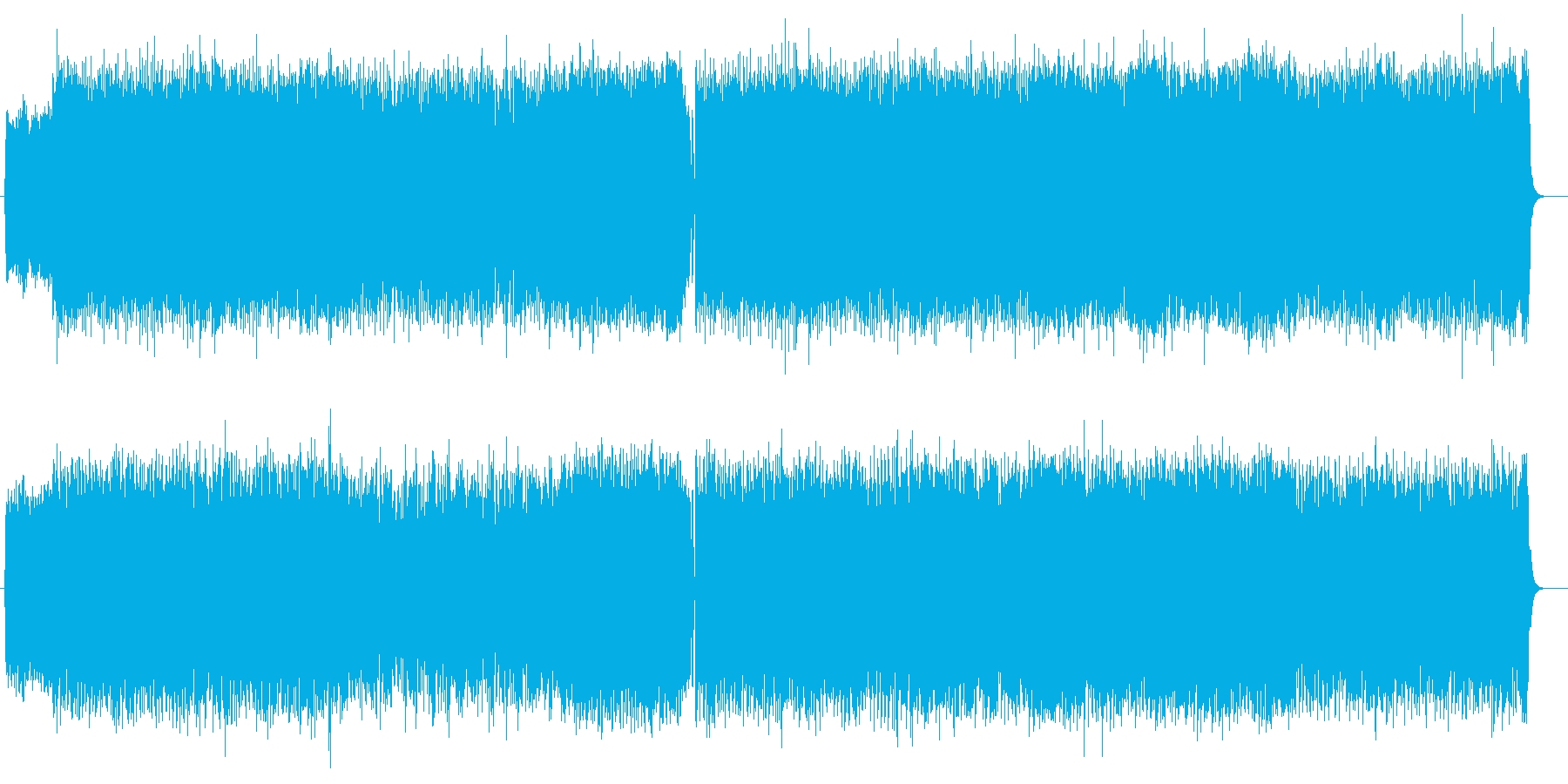 ギターがかっこいい疾走感のあるロックの再生済みの波形