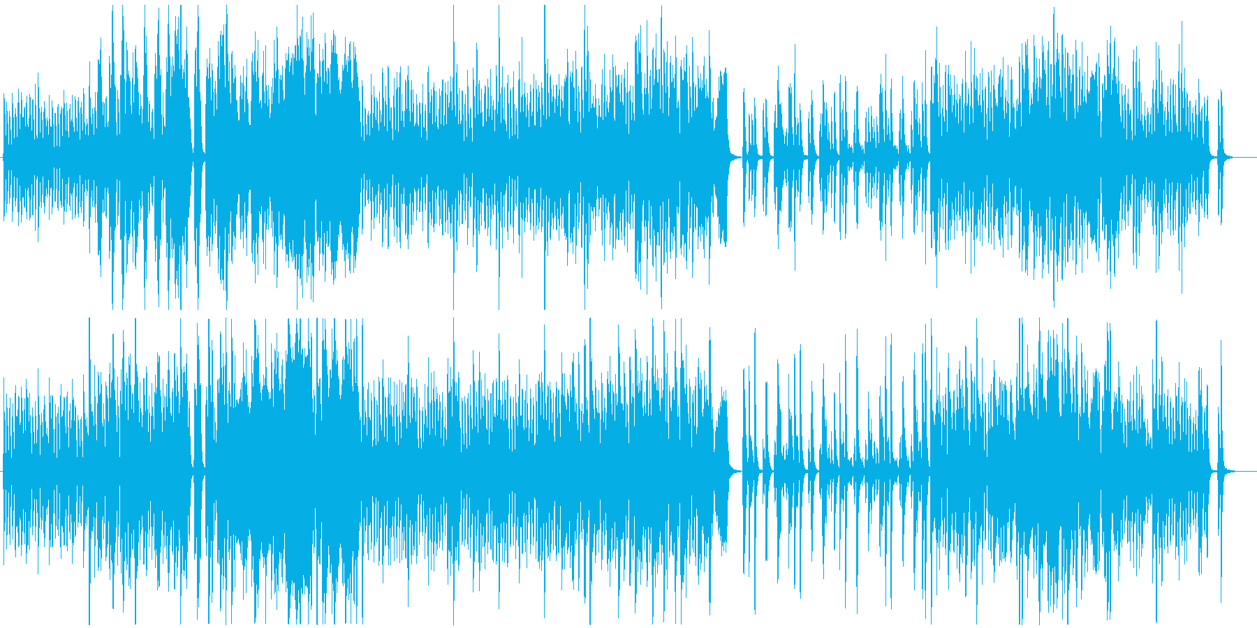 ストリングス中心の爽やかで軽やかな曲ですの再生済みの波形