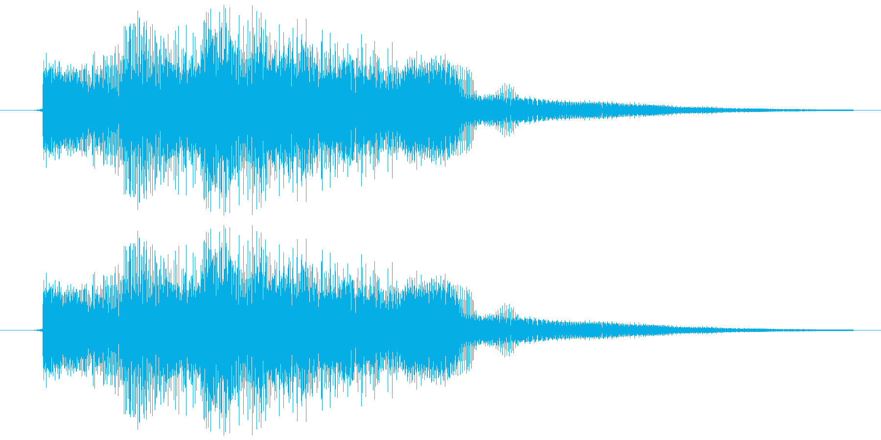 ボタン音の再生済みの波形
