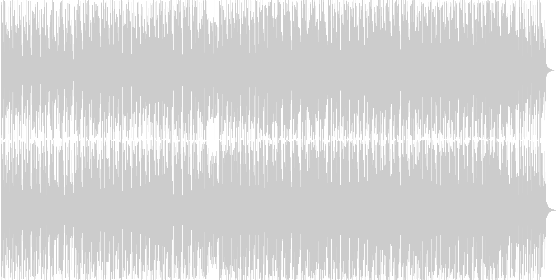 リズムが印象的な曲の未再生の波形
