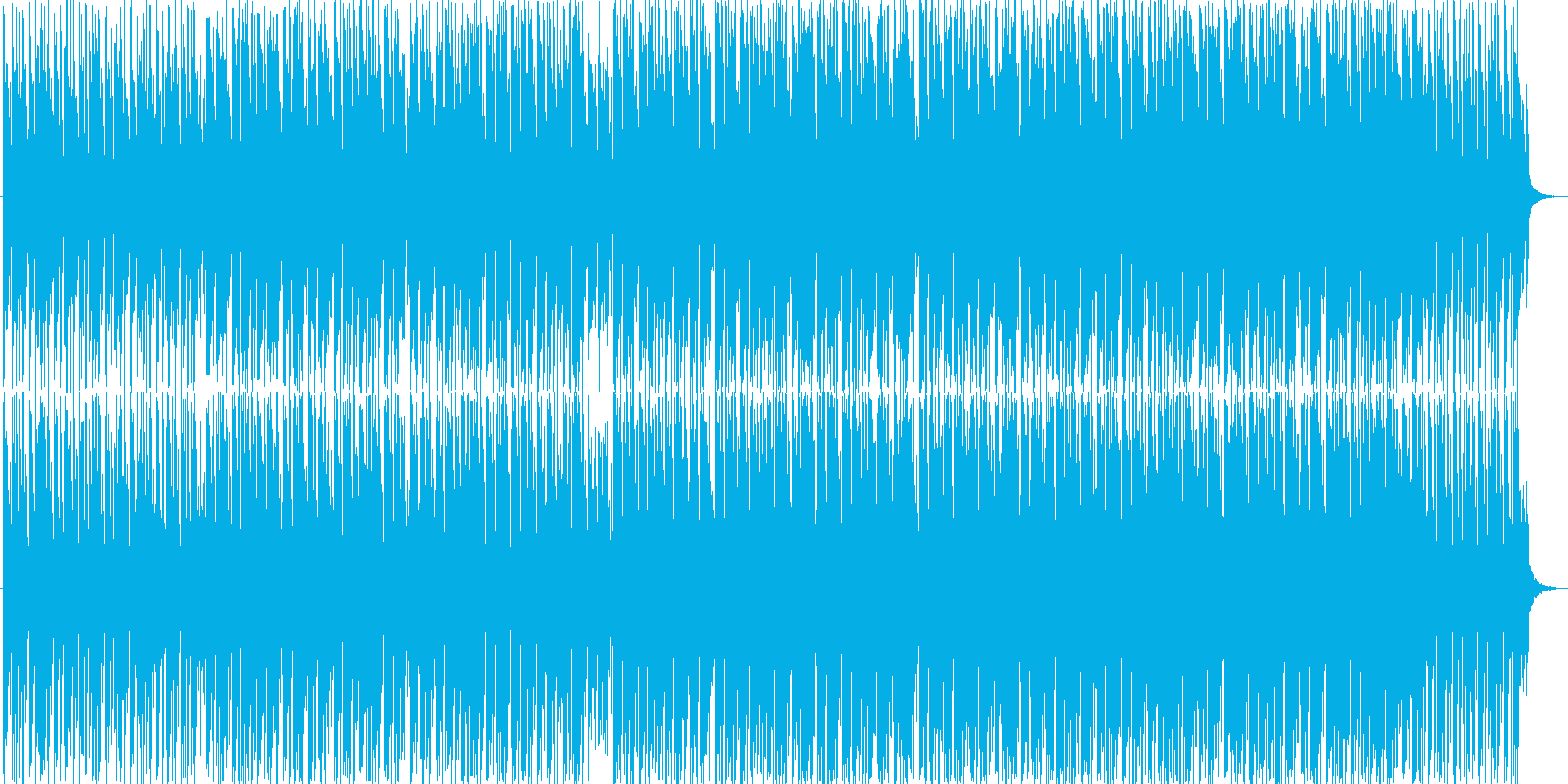 リズムが印象的な曲の再生済みの波形