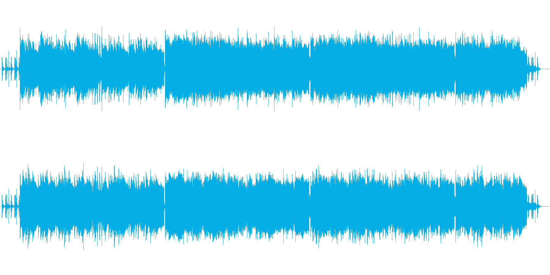 背中を押す前向きなピアノのバラード曲の再生済みの波形