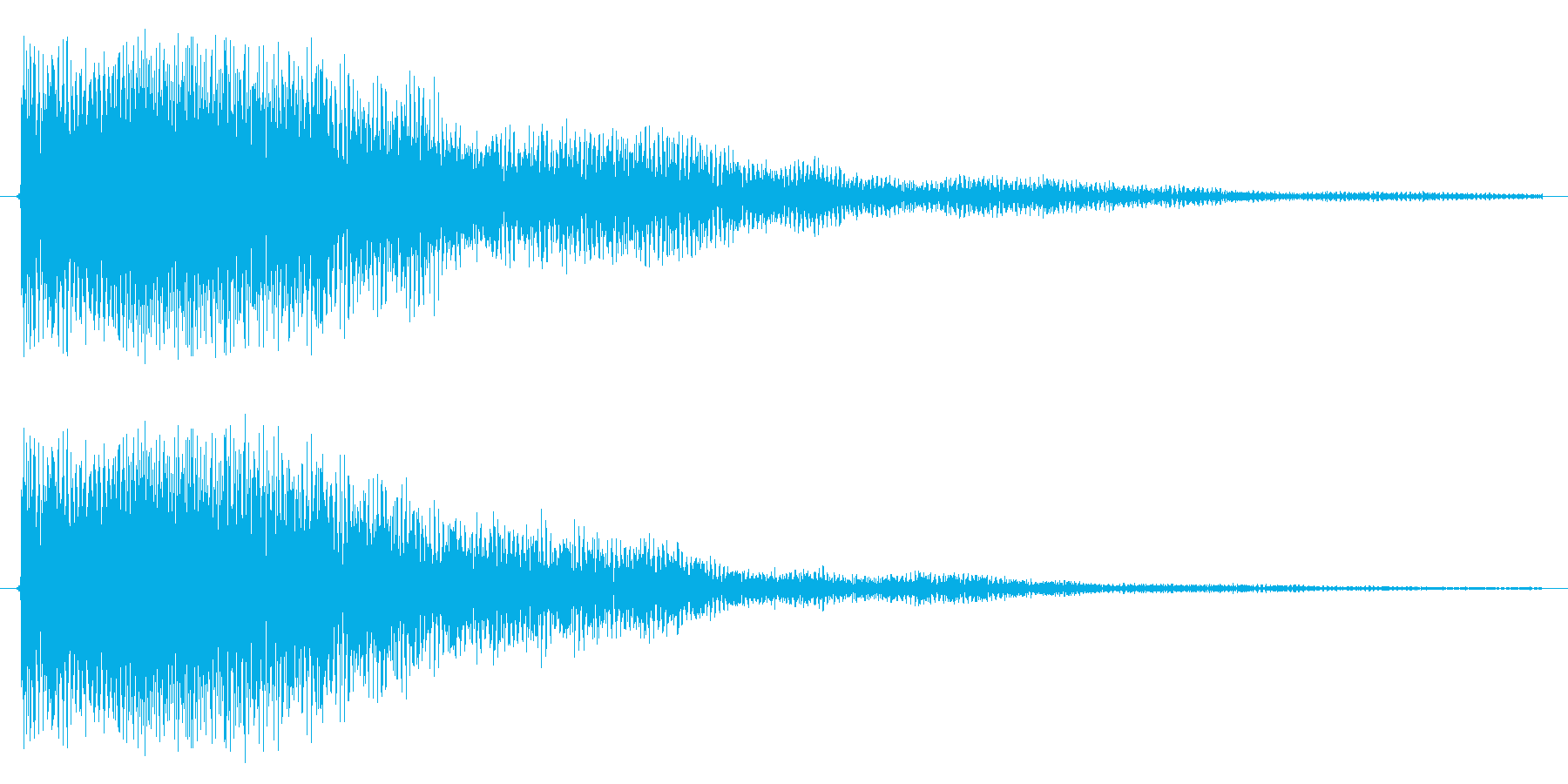 ボタンを押し決定した時の音です の再生済みの波形