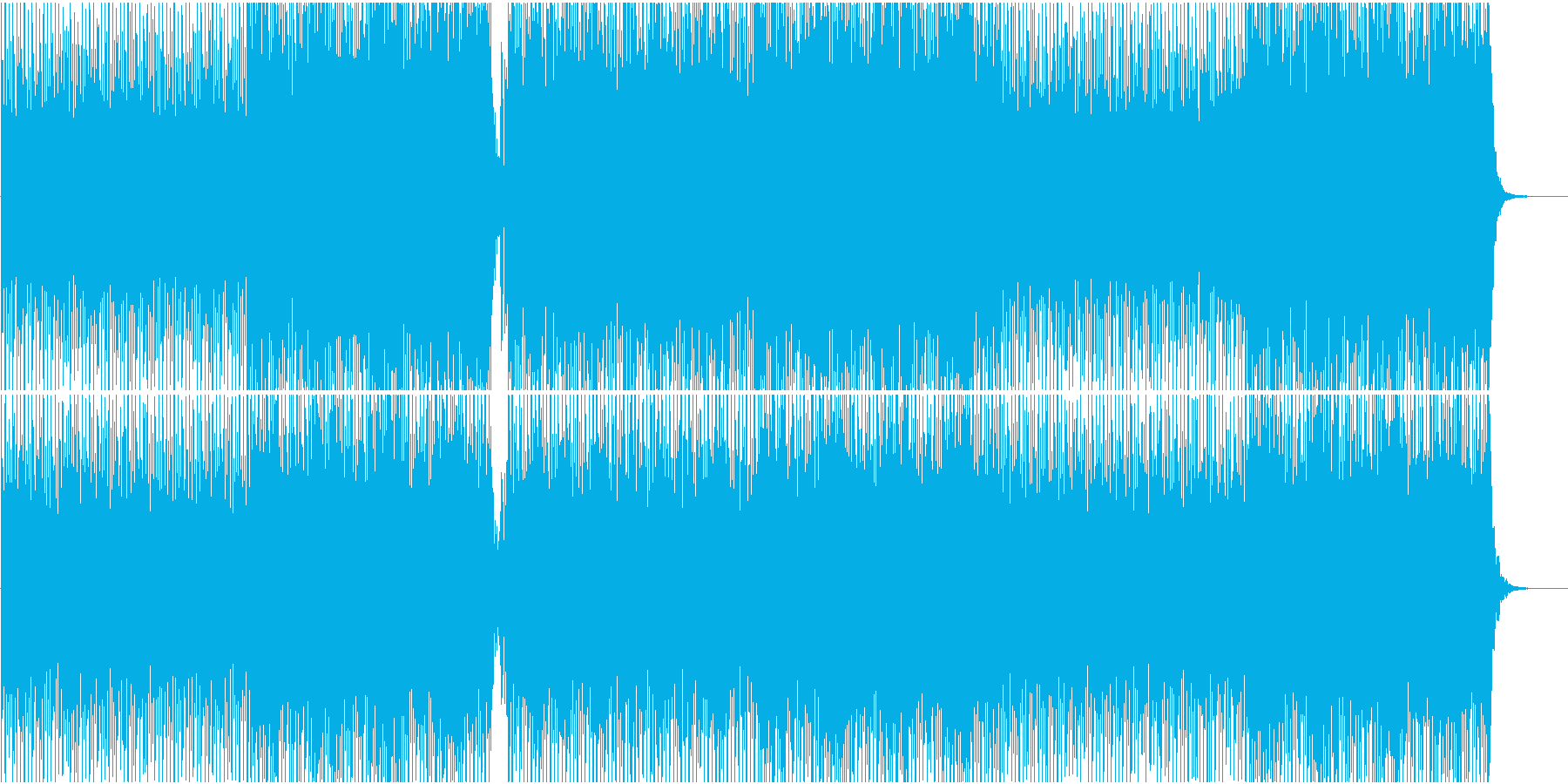 エレクトロニックポップBGM(Voあり)の再生済みの波形