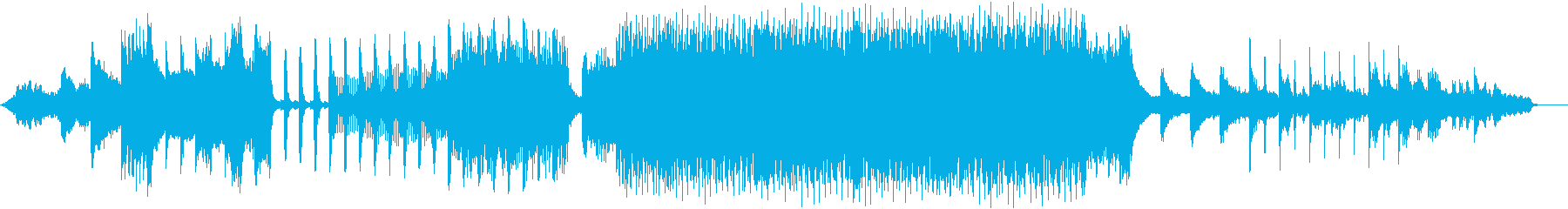 緊張感が備わったスペクタクルな映画音楽風の再生済みの波形