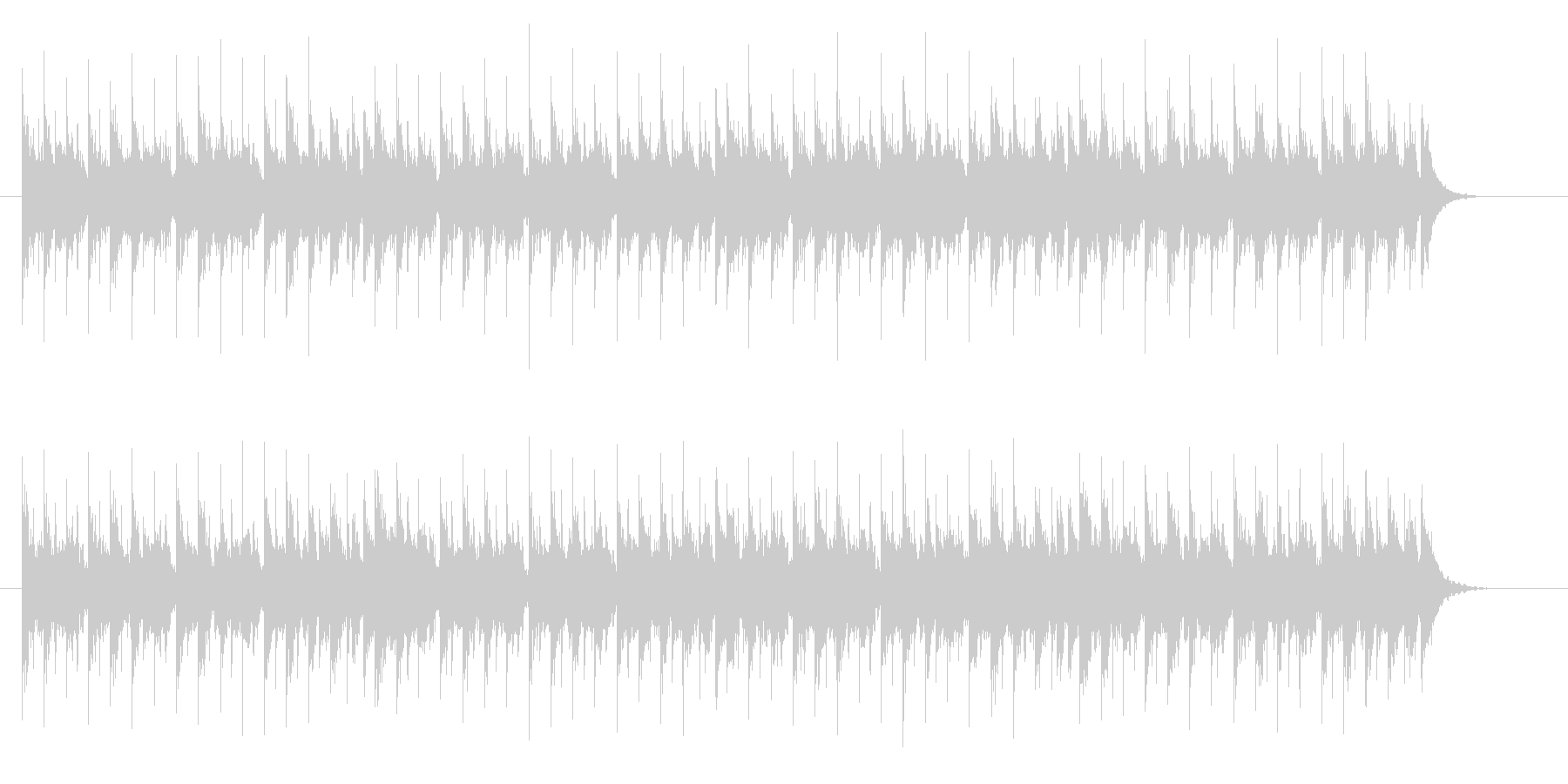 明るい感じの曲ですの未再生の波形