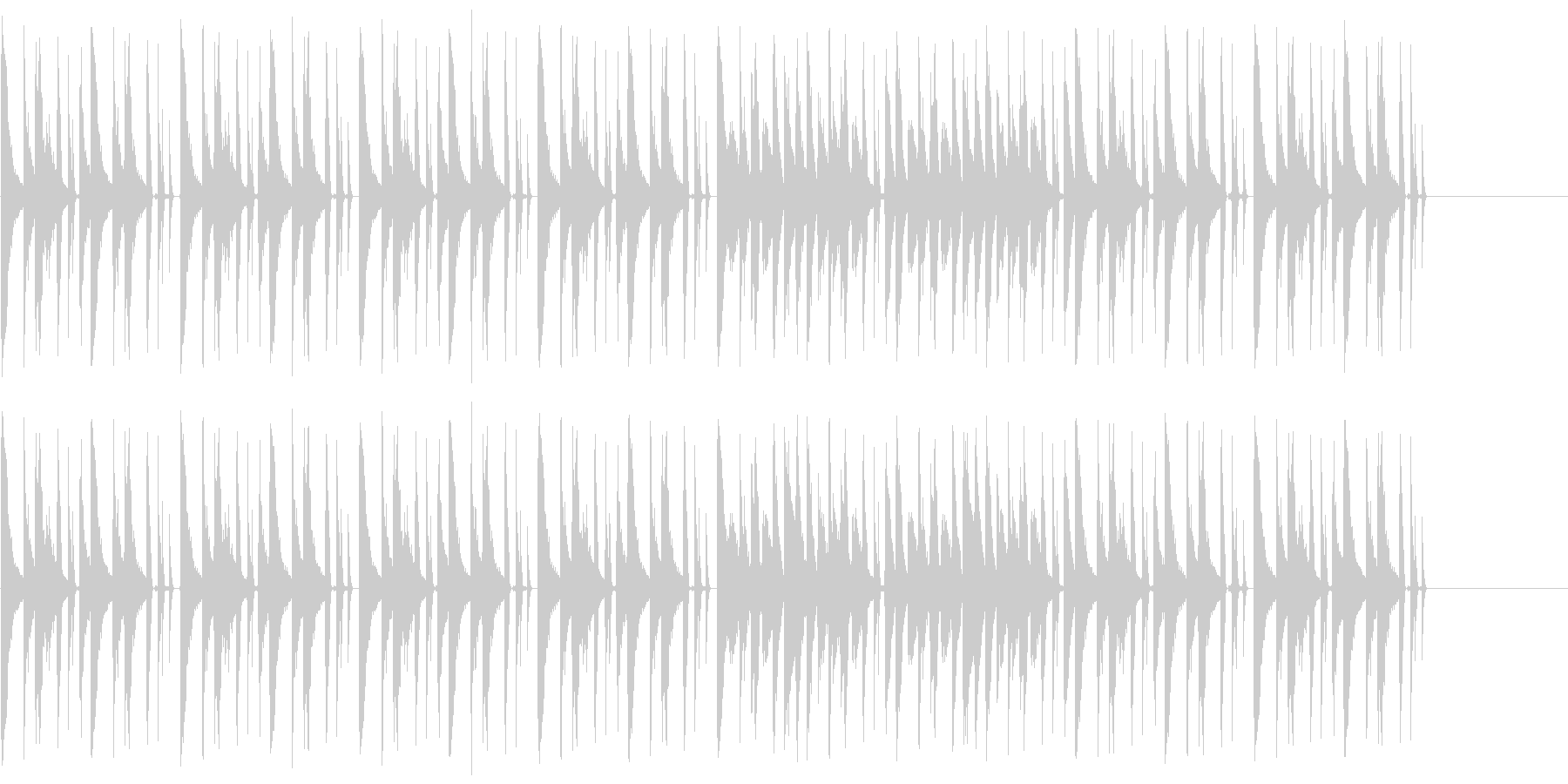 CM等で使われる事を想定した短い曲の未再生の波形