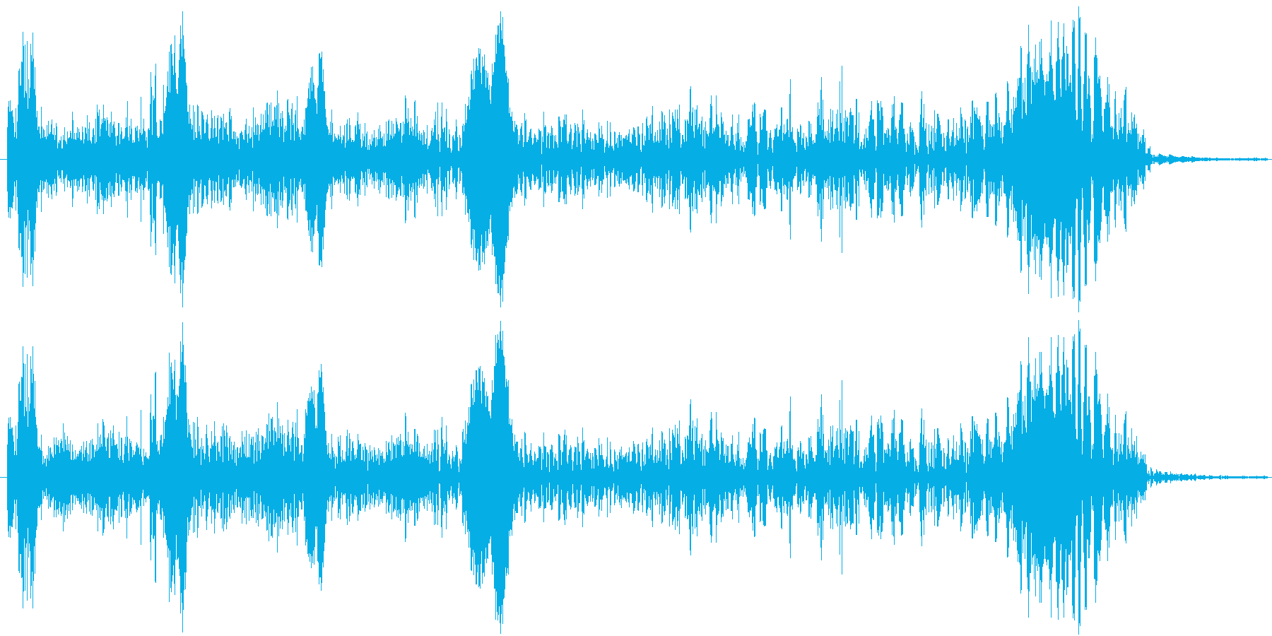 機械系の短い効果音です。の再生済みの波形