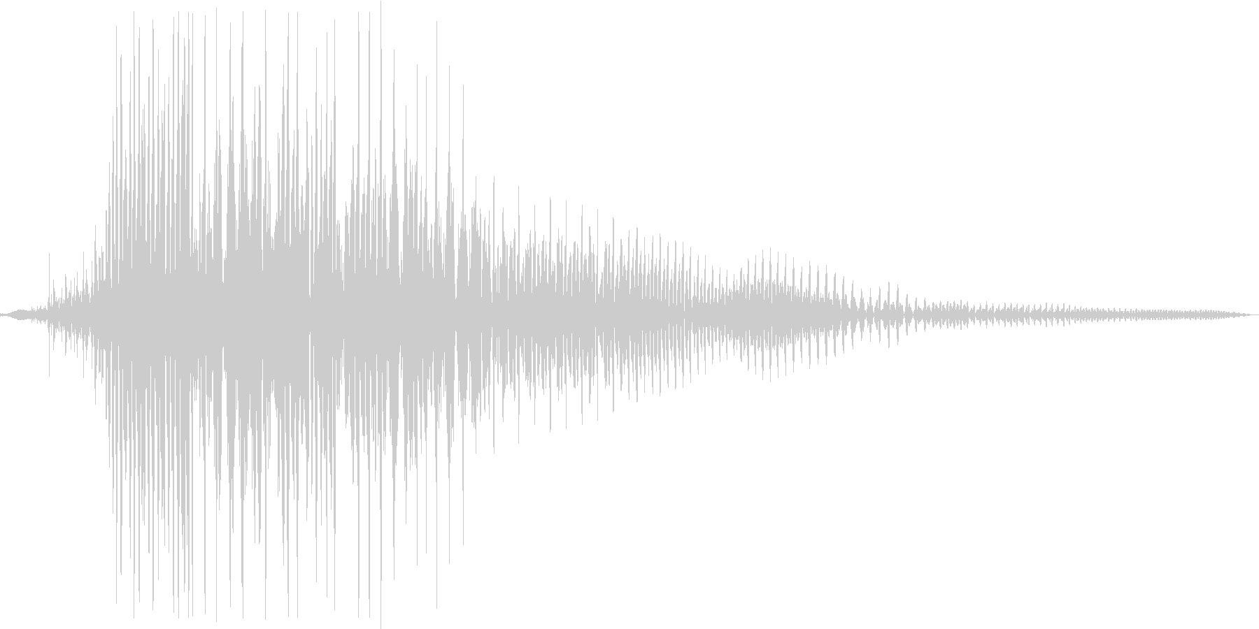 プゥ。おならの音(高め・短め)の未再生の波形
