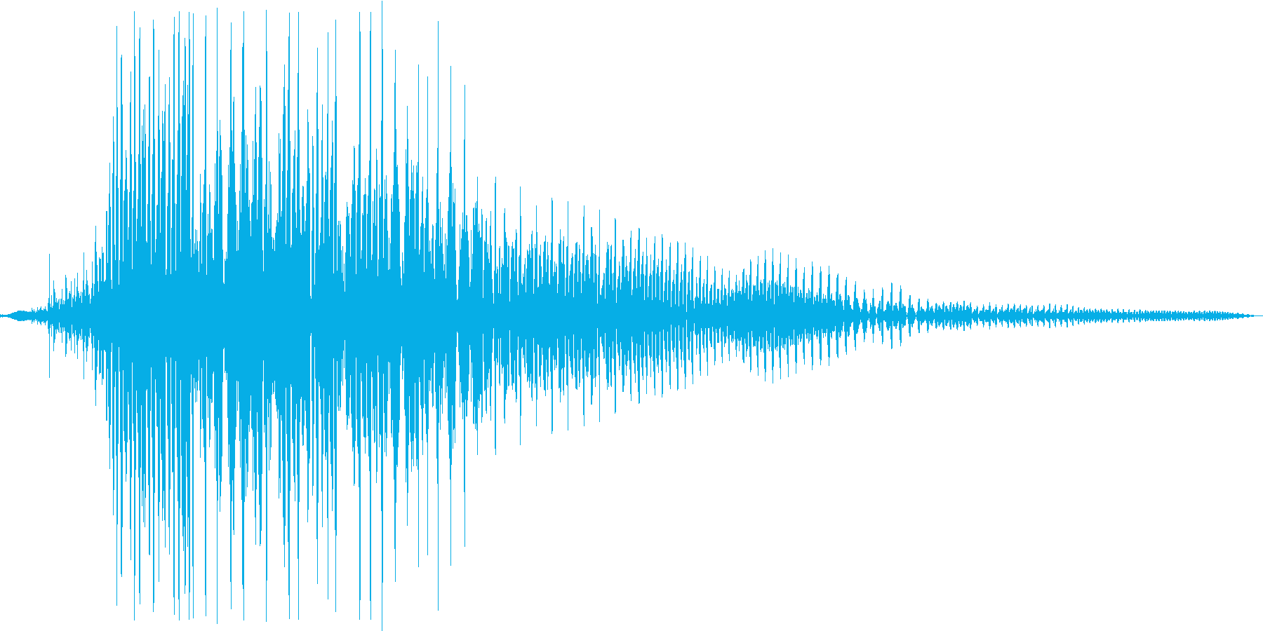 プゥ。おならの音(高め・短め)の再生済みの波形