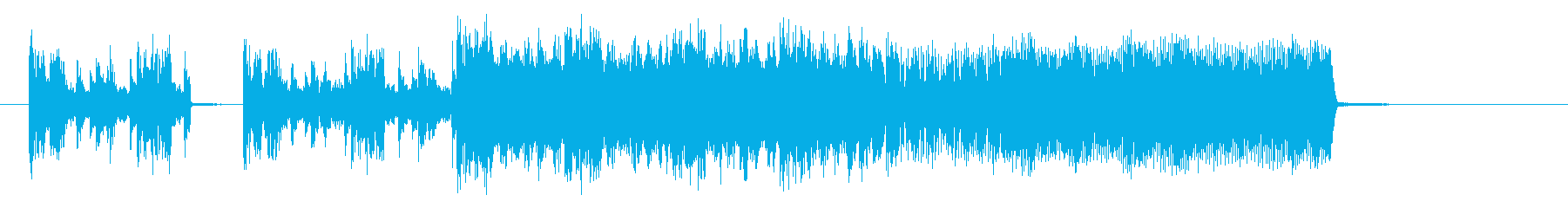 Distorted guitar has cool jingle songs's reproduced waveform