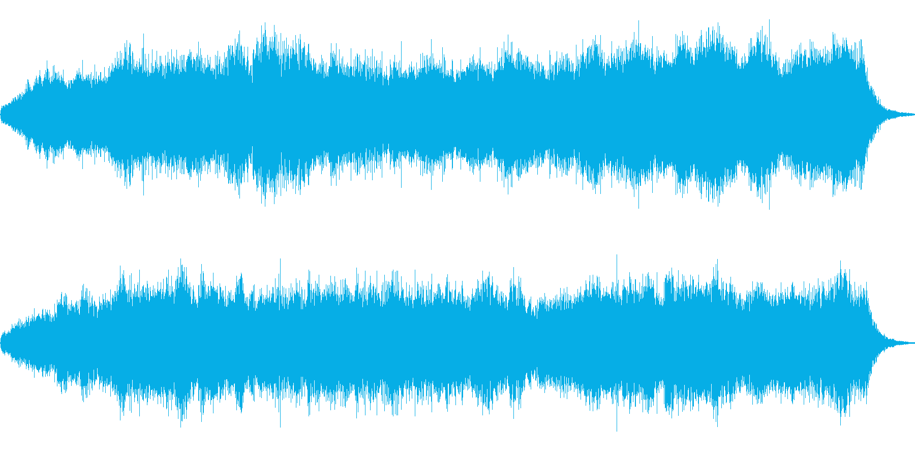 怖さを演出するアンビエントの再生済みの波形