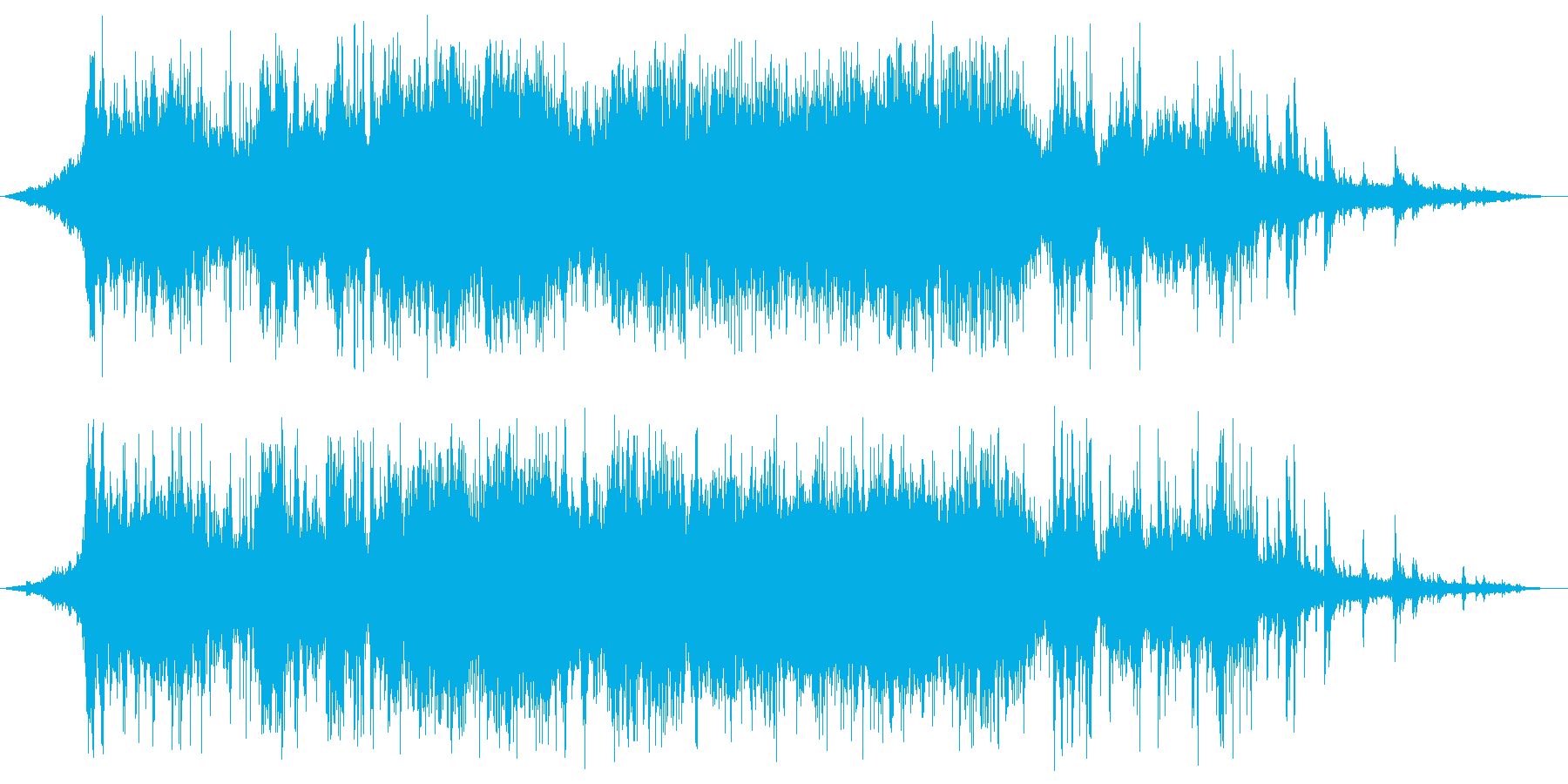 流し台で水を使っている音の再生済みの波形