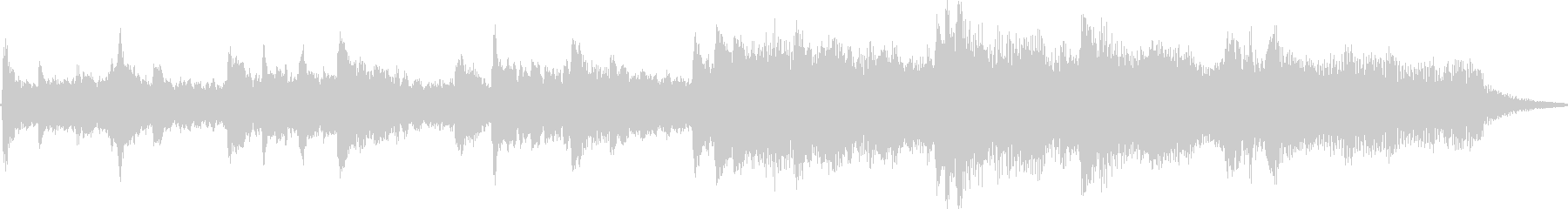 BGM whose transparent piano tone is impressive's unreproduced waveform