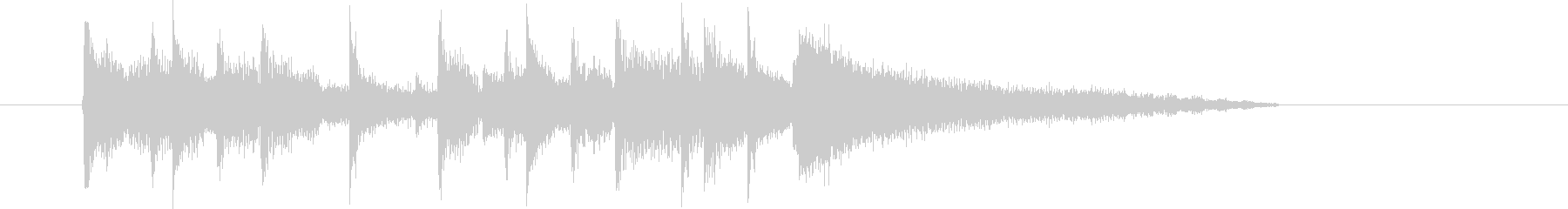 Light and refreshing synth guitar sound short's unreproduced waveform