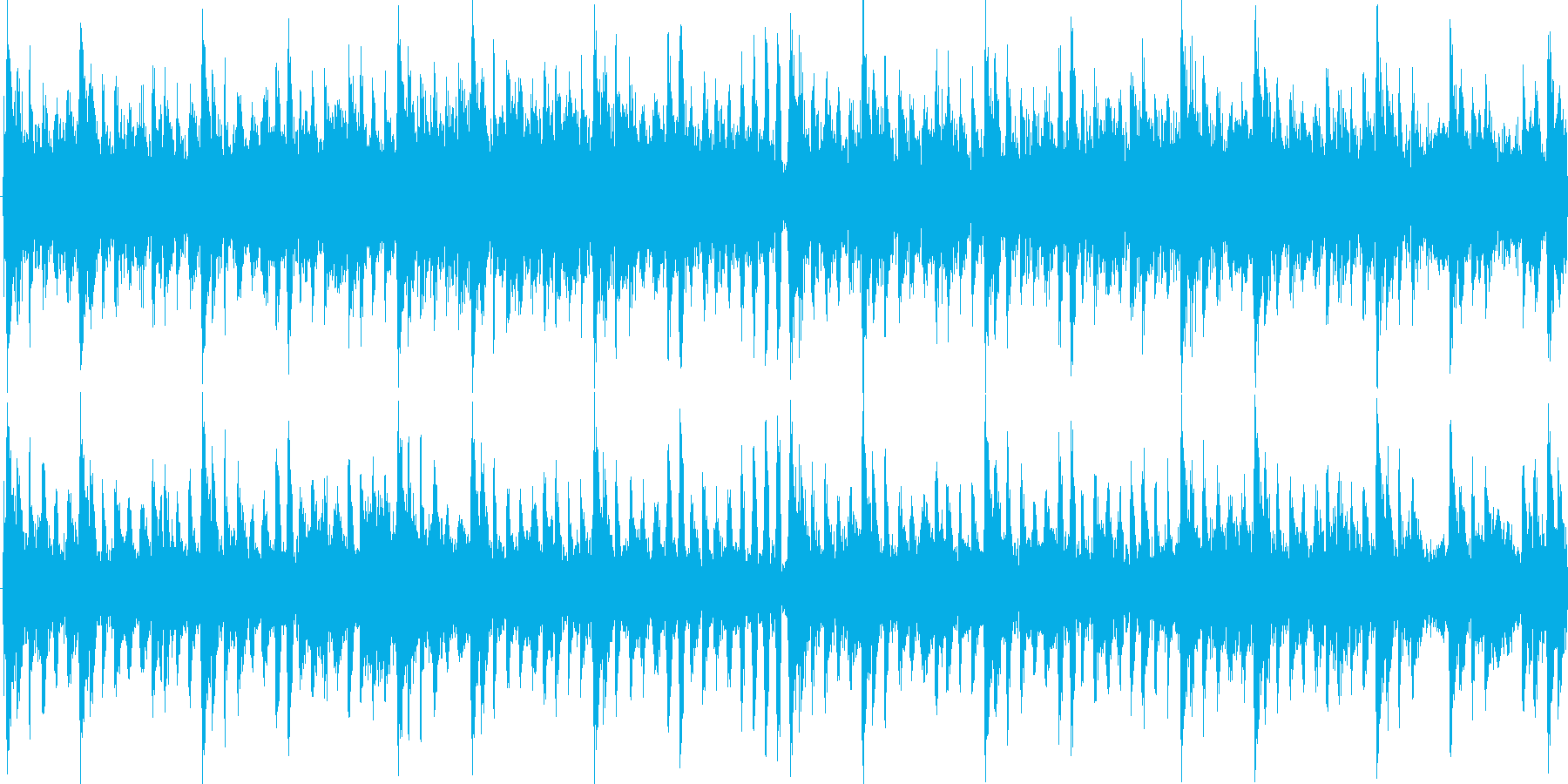 ドラムンベースを基本にした楽曲です。の再生済みの波形