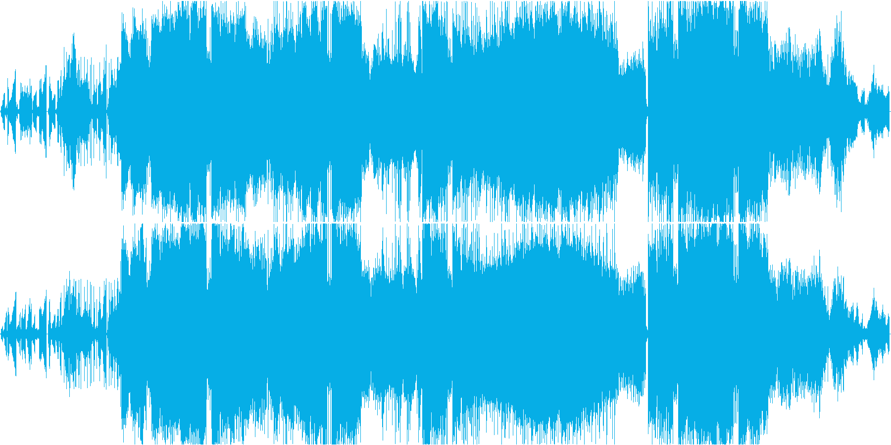 波紋をイメージした和やかで癒やしの一曲の再生済みの波形