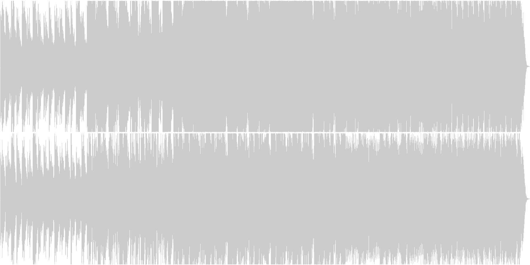 深遠な曲。の未再生の波形