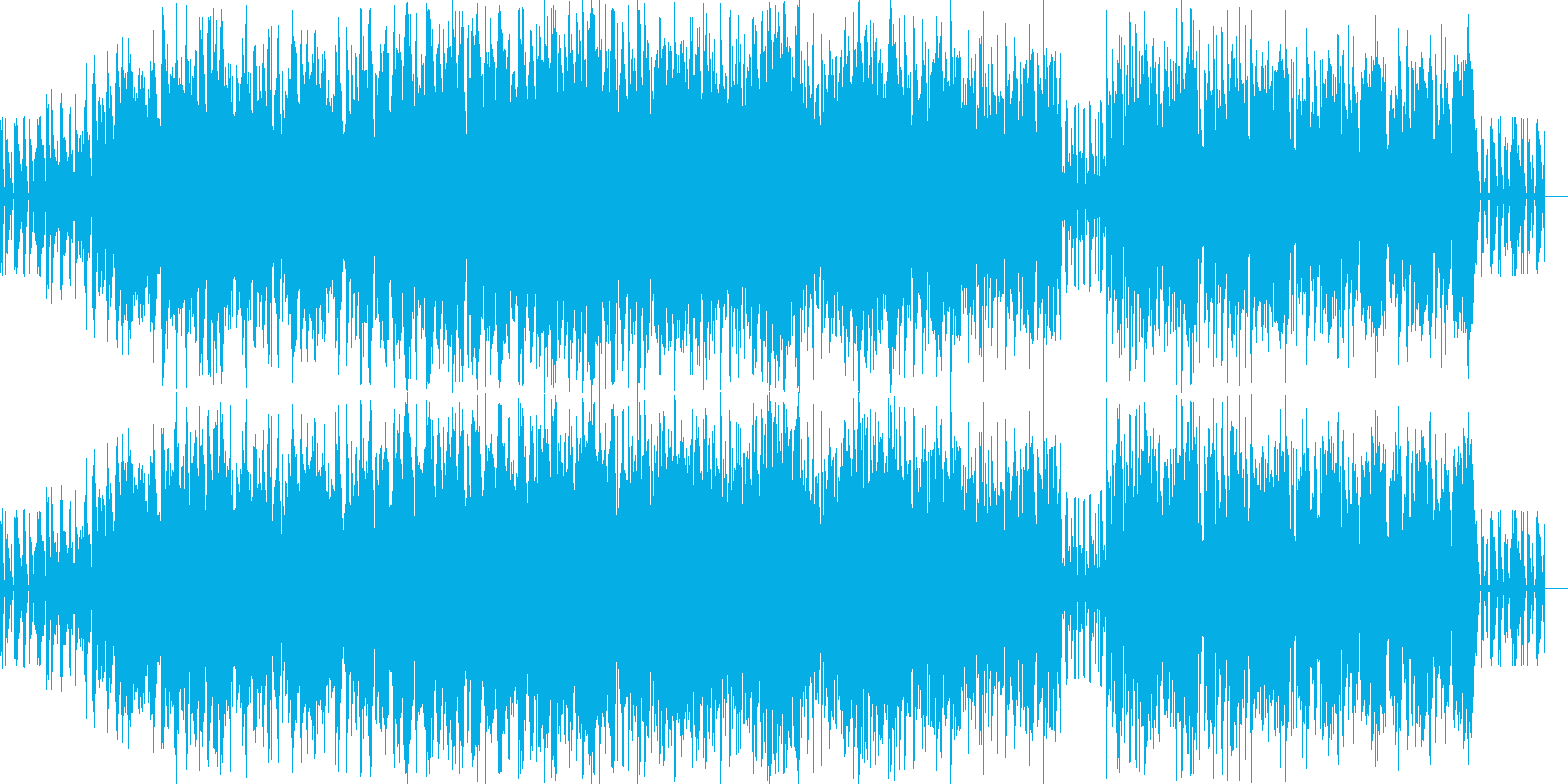 クラブBGM、DJライブBGMの再生済みの波形