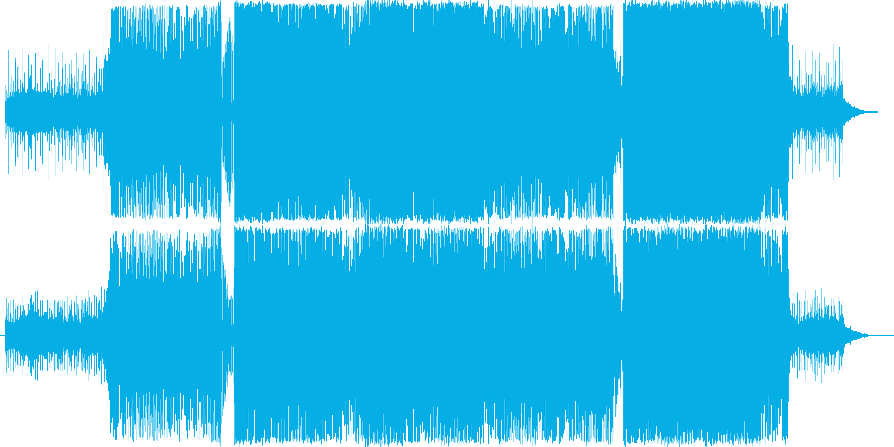 爽やかな感動系EDM×ストリングスの再生済みの波形