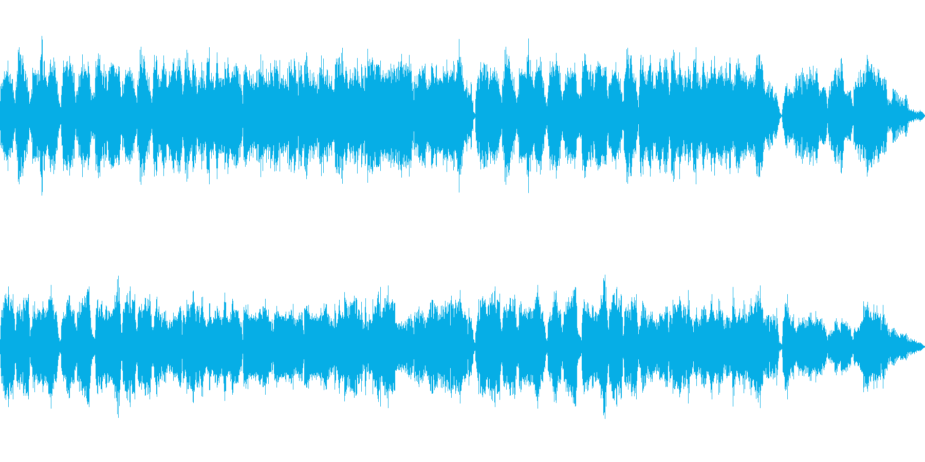 フルートとハープによる子守歌風の曲です。の再生済みの波形