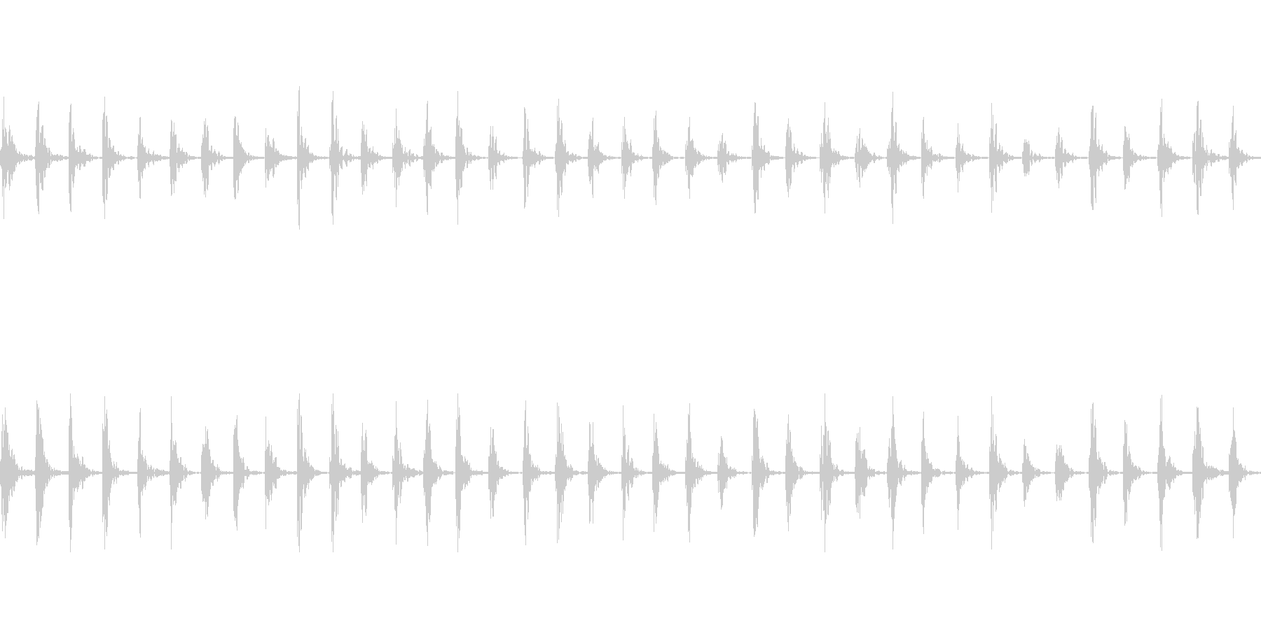【足音01-2L】の未再生の波形