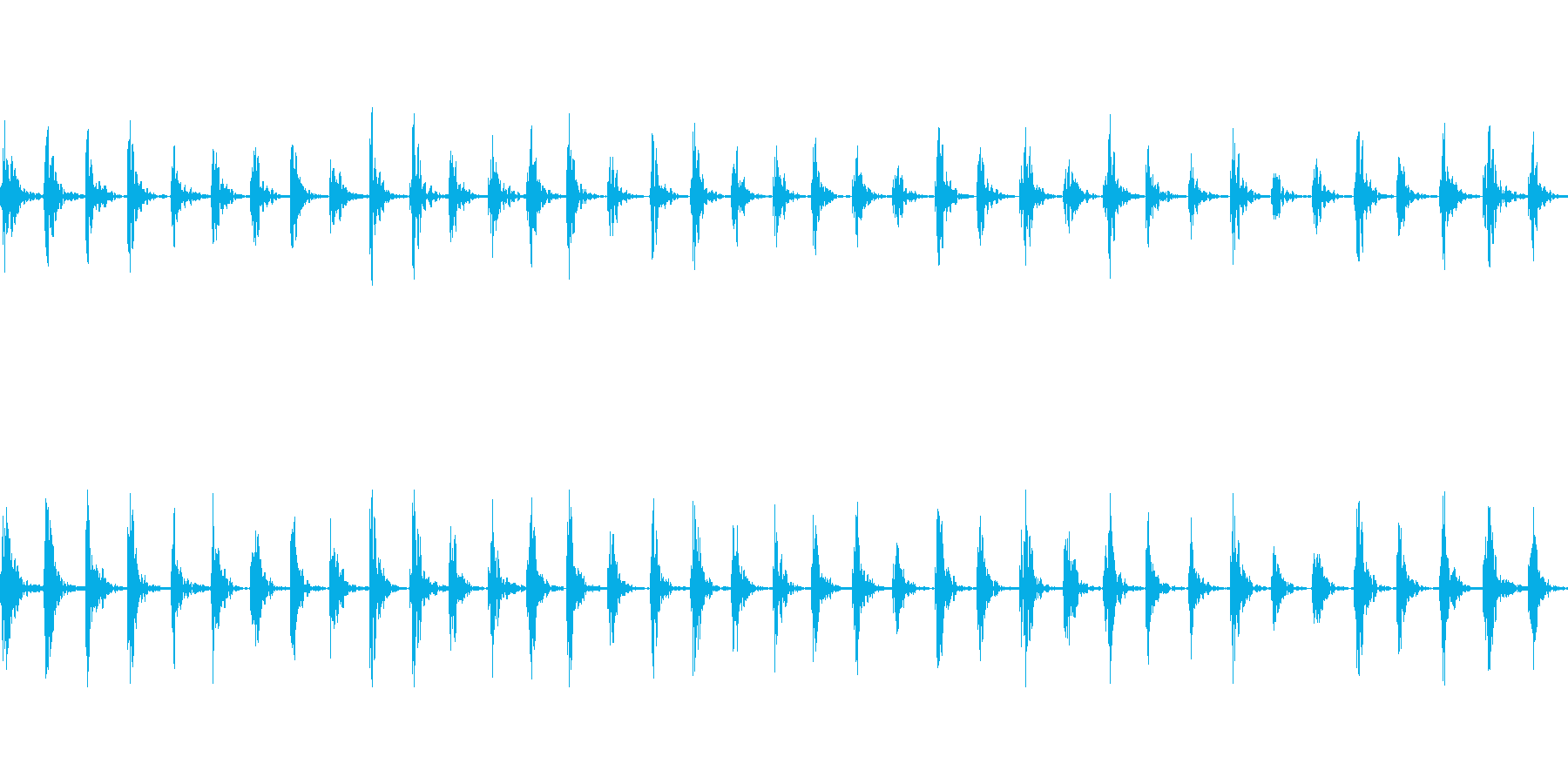 【足音01-2L】の再生済みの波形