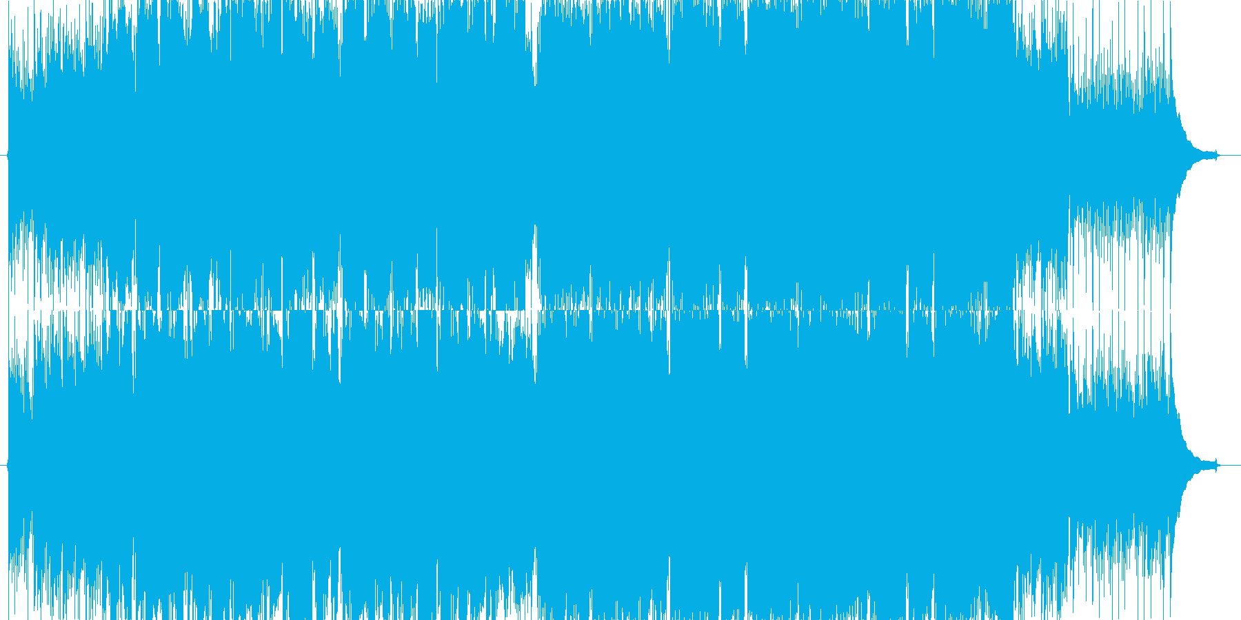 爽やかで穏かなアコースティック曲の再生済みの波形