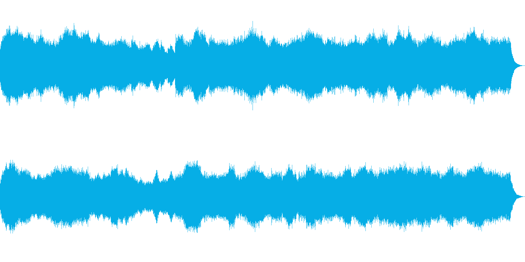 パイプオルガン教会音楽の再生済みの波形