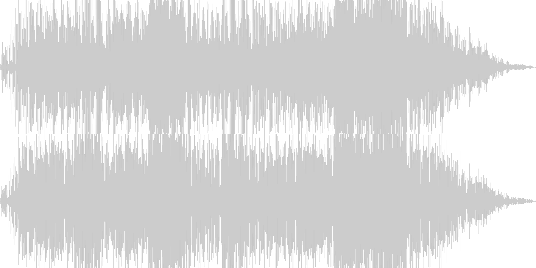 今回のテーマに沿う楽曲が手元にないので…の未再生の波形