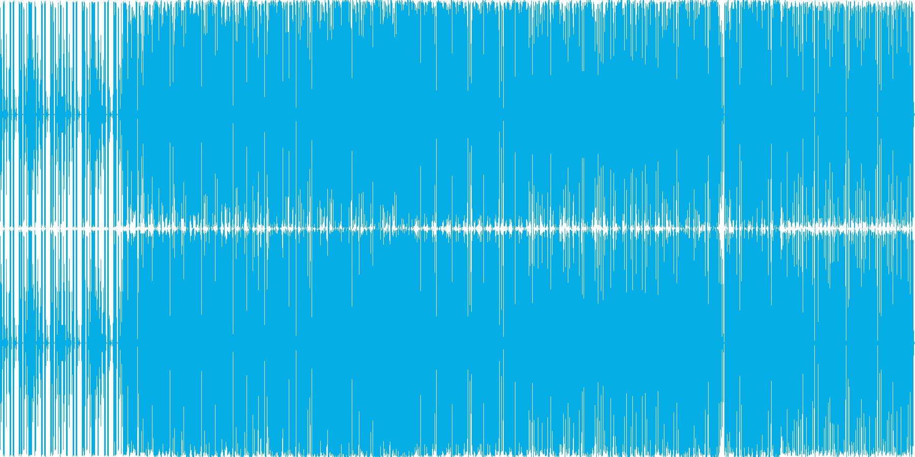 激し目な曲ですの再生済みの波形