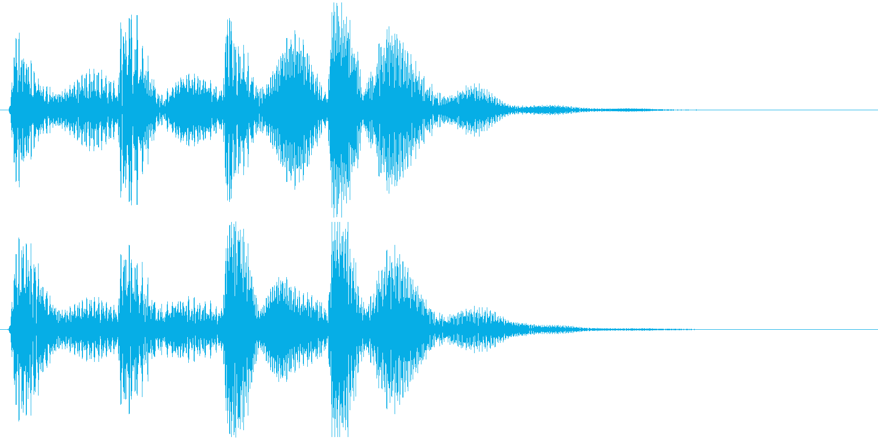 効果音的なワンポイント音です。の再生済みの波形