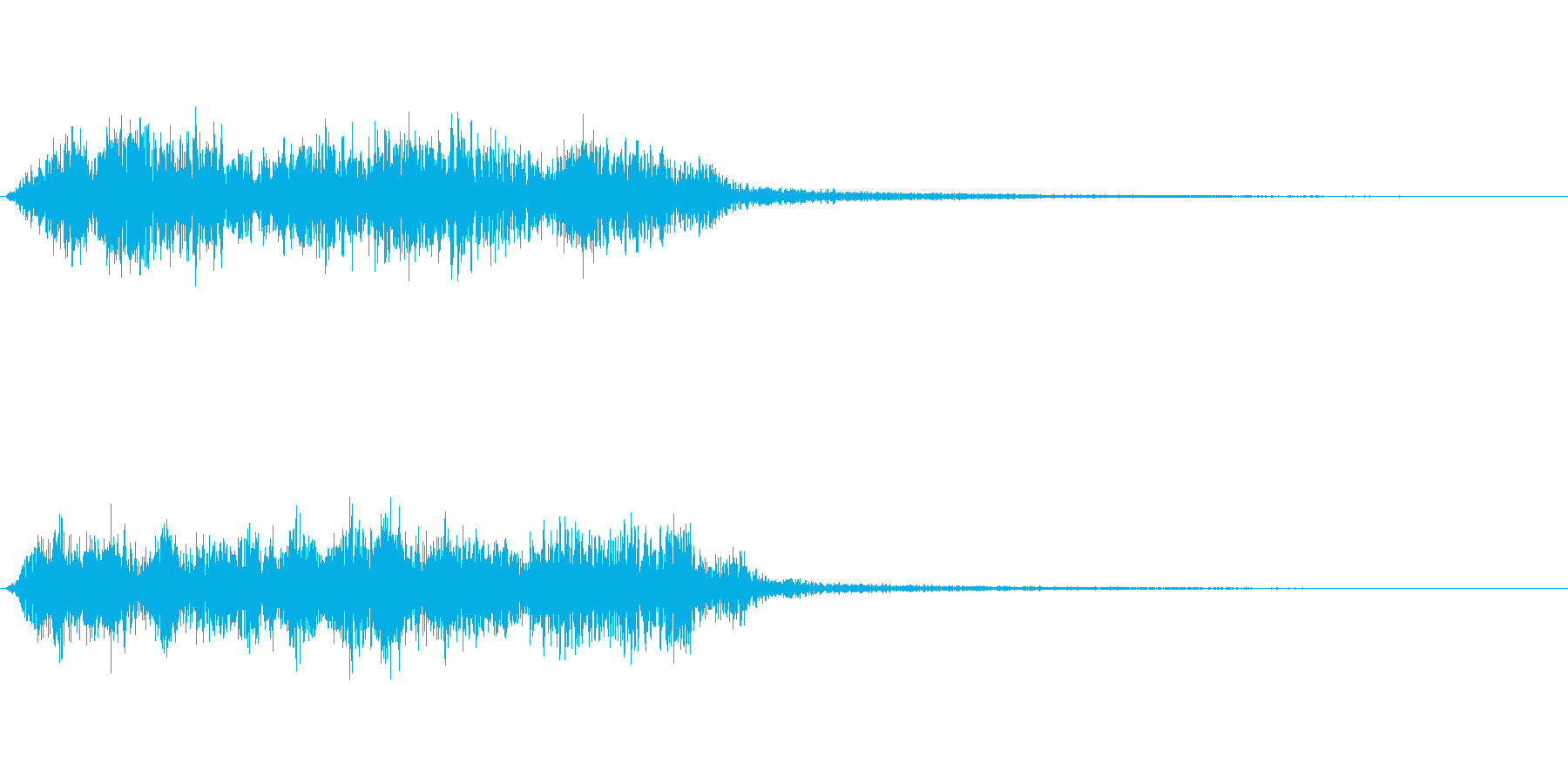 アンビエント感のあるノイズ効果音の再生済みの波形