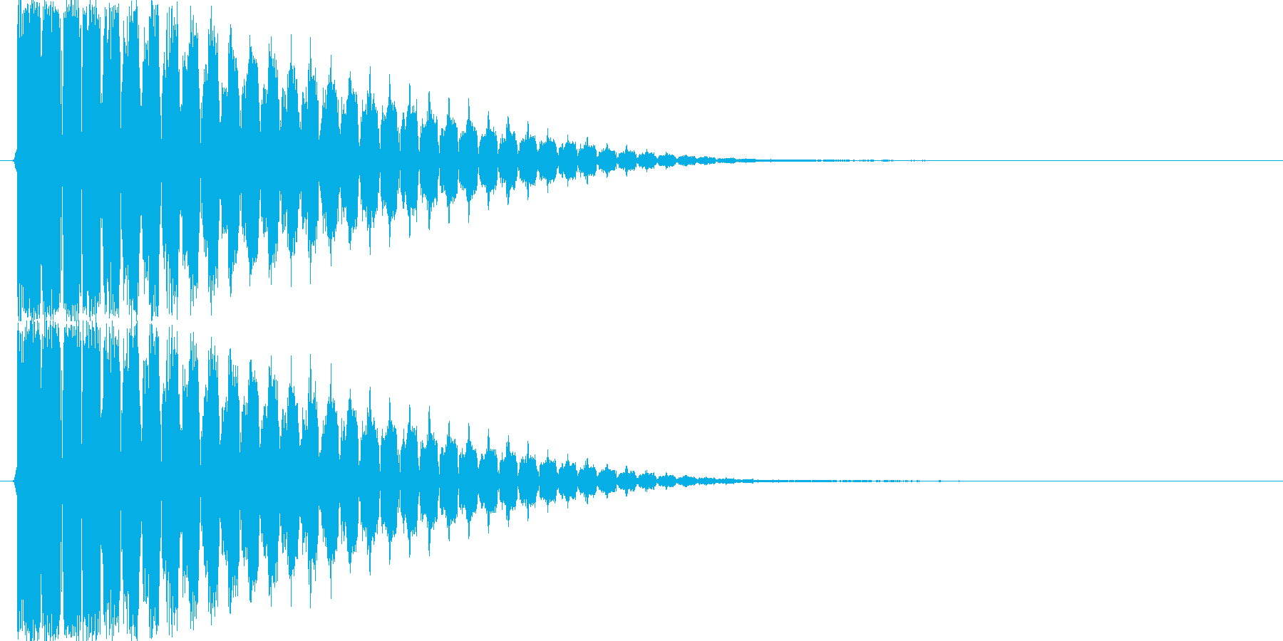 ピィーン(レーザー音、シューティング)の再生済みの波形