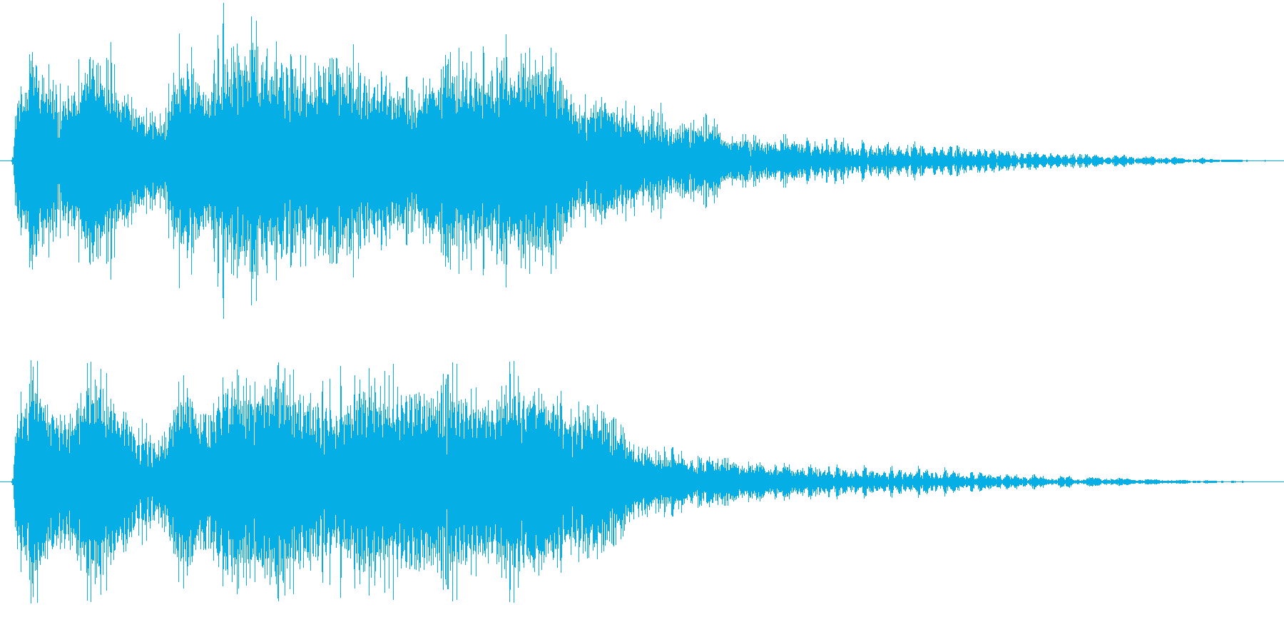 クラシックなイベント達成音ジングル7の再生済みの波形