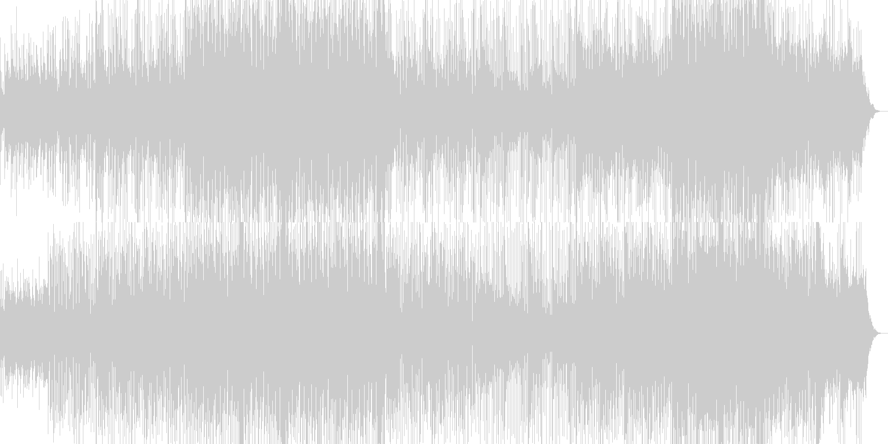 不安と押し寄せる緊張感が感じられるBGMの未再生の波形